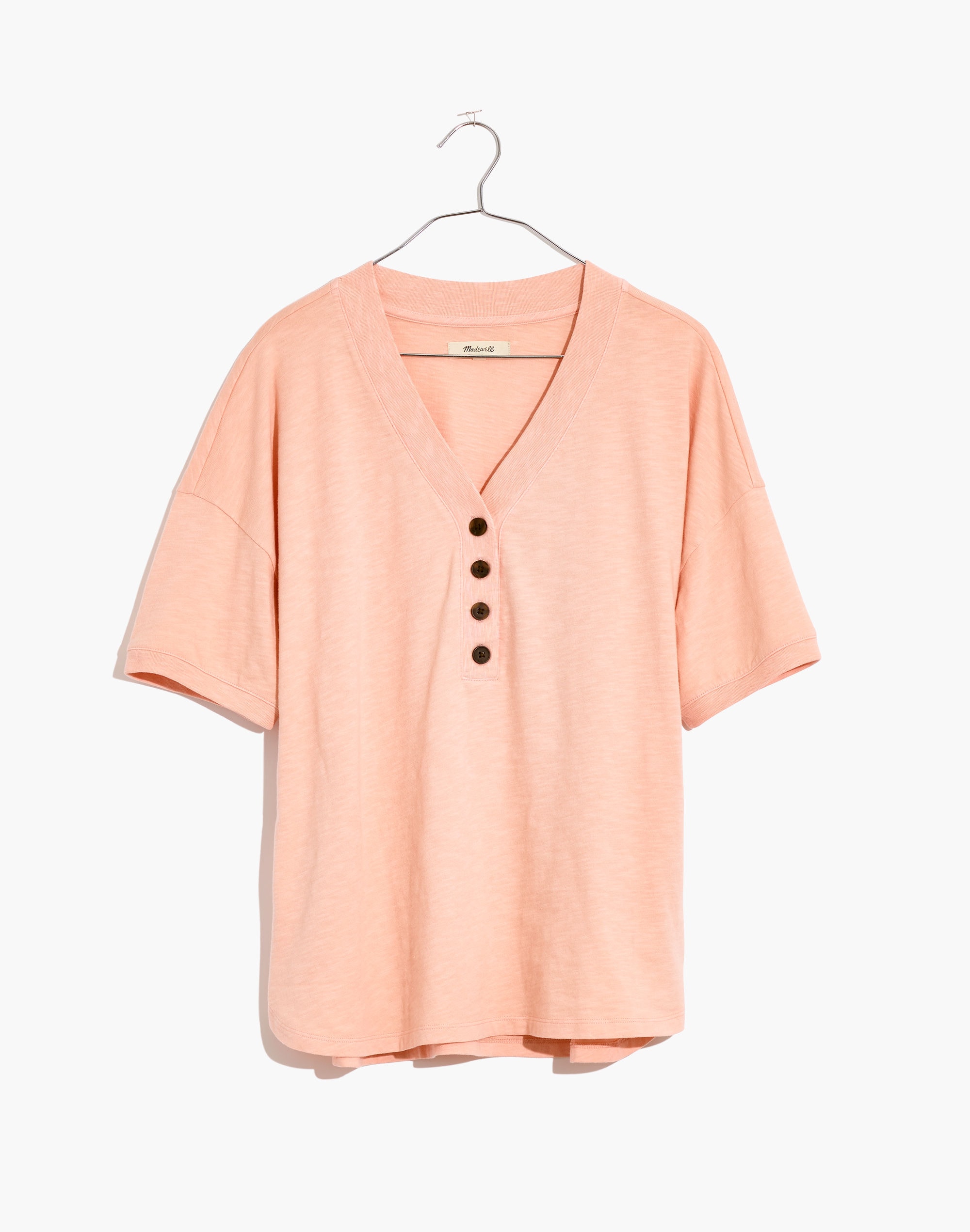 relaxed henley tee