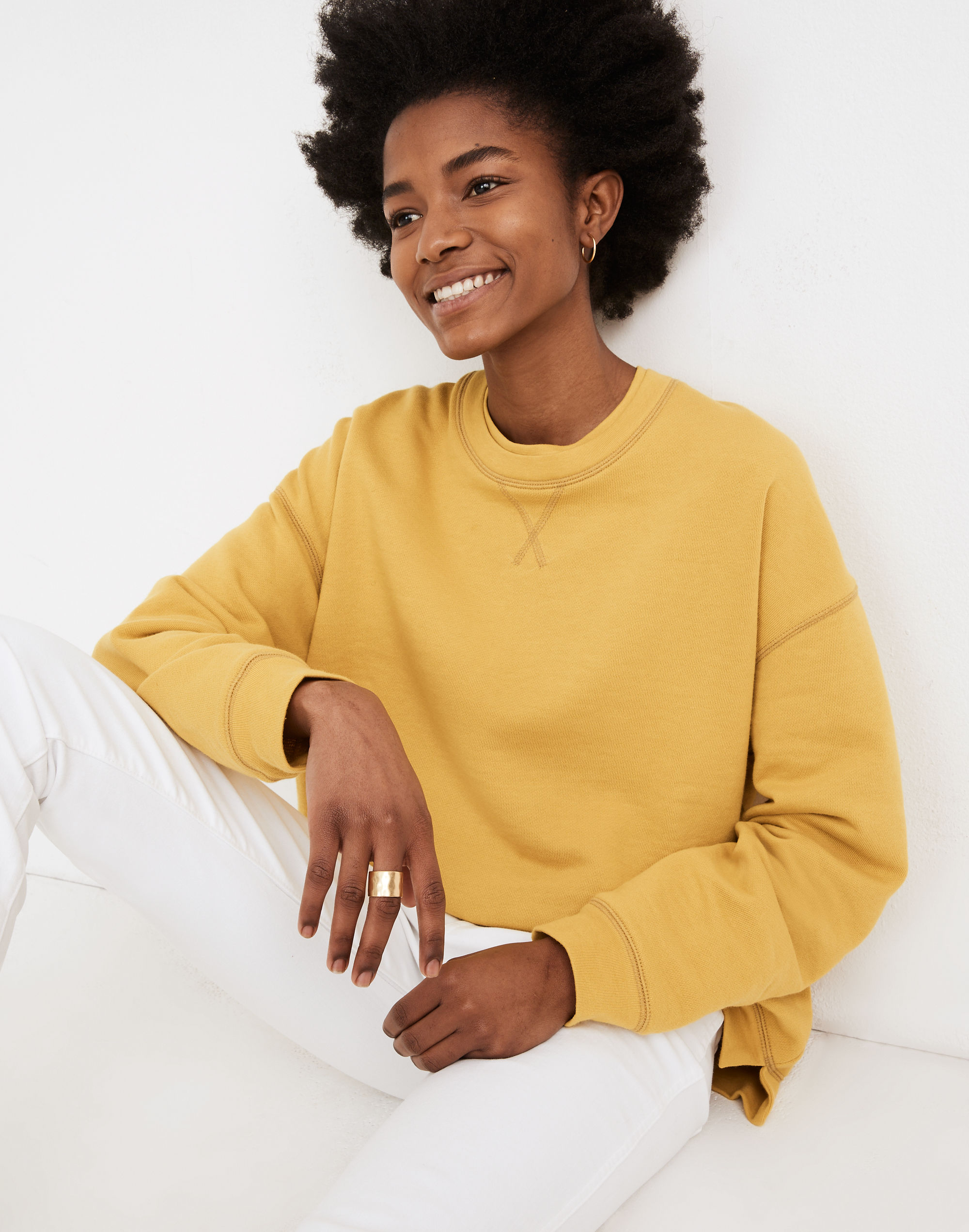 Double-Crewneck Sweatshirt