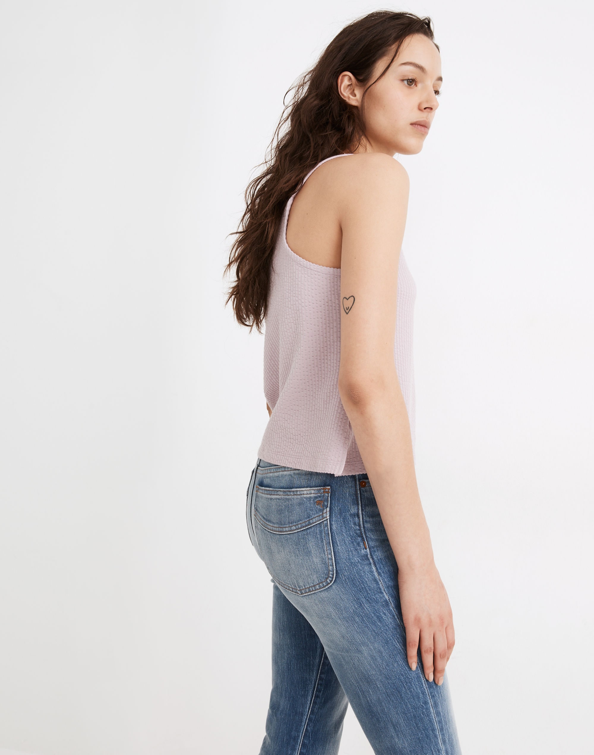 Seersucker Apron Tank Top