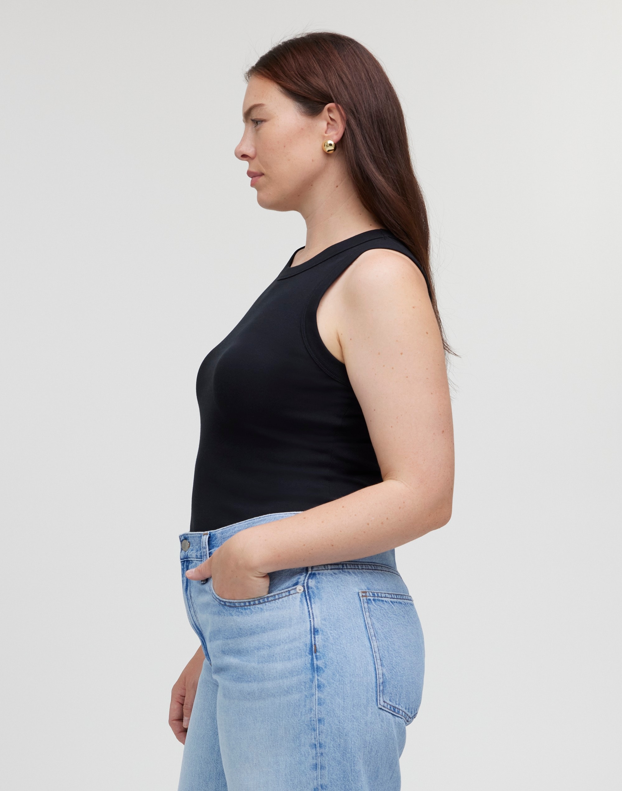 Supima&reg; Rib Cutaway Tank