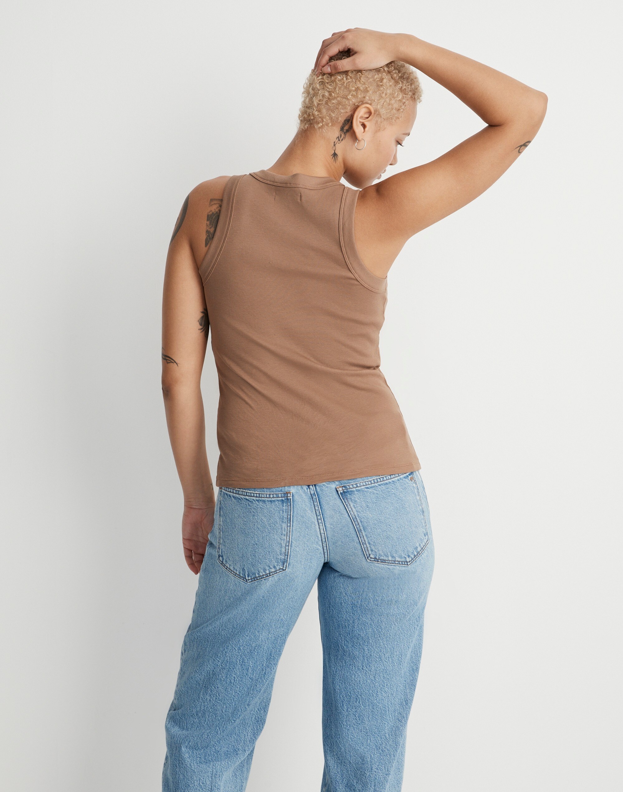 Supima&reg; Rib Cutaway Tank