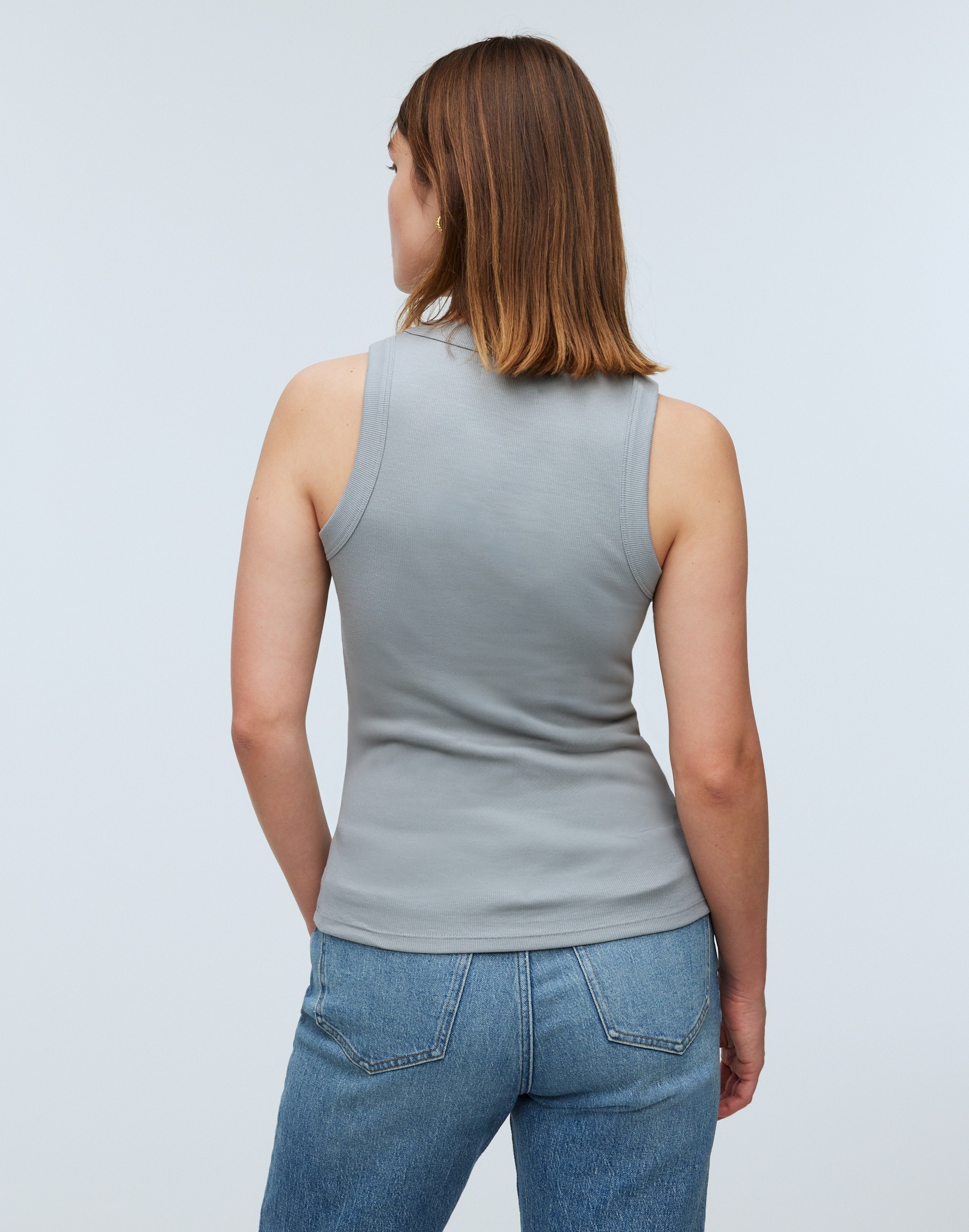 Supima&reg; Rib Cutaway Tank