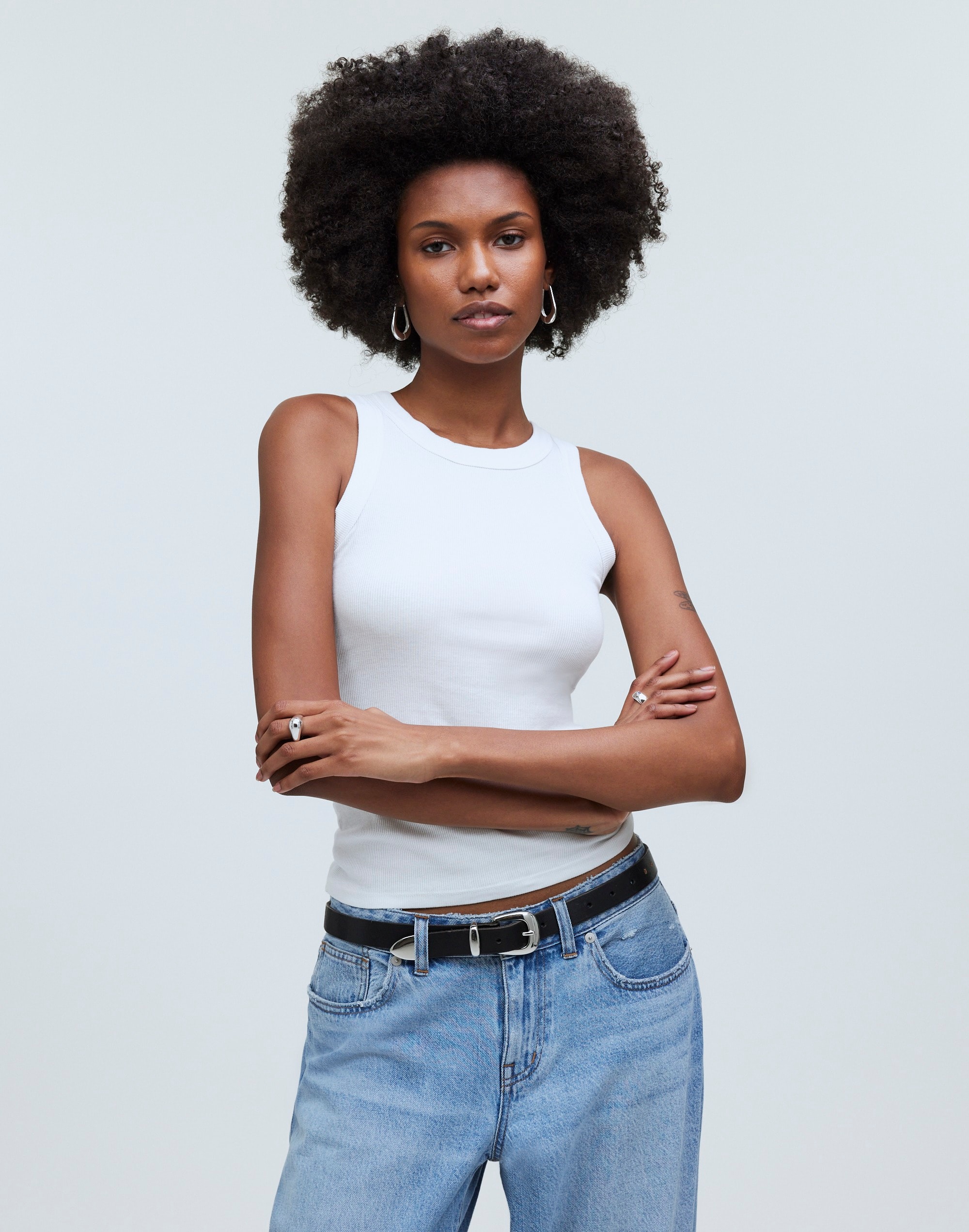 Supima&reg; Rib Cutaway Tank