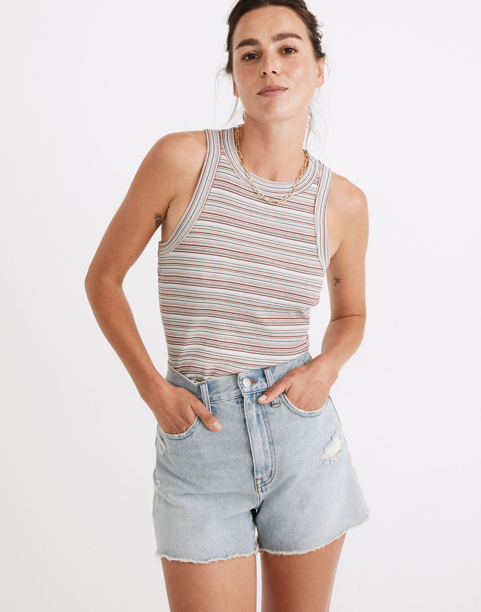 Brightside Tank Top in Wasson Stripe