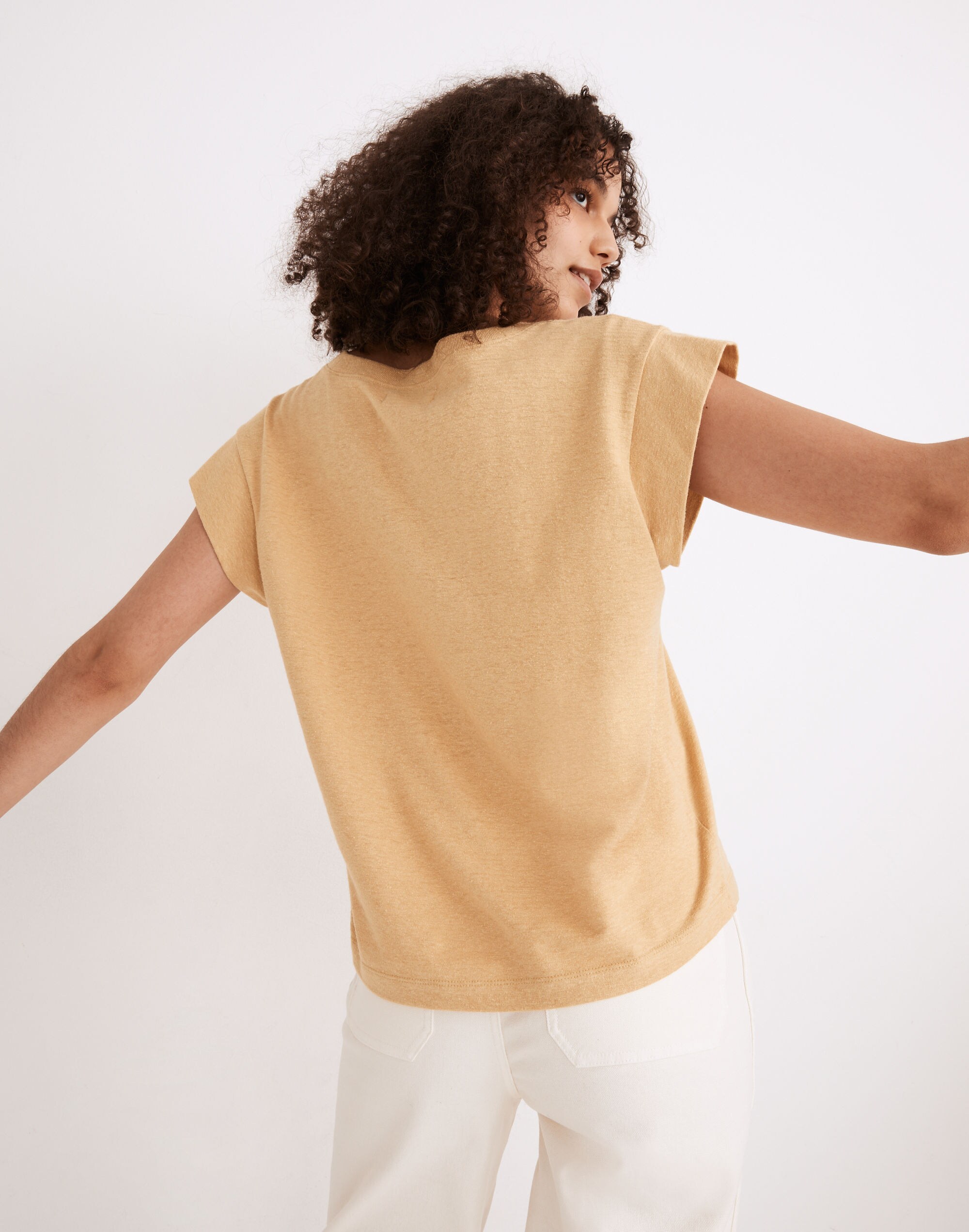 Hemp-Cotton V-Neck Muscle Tee