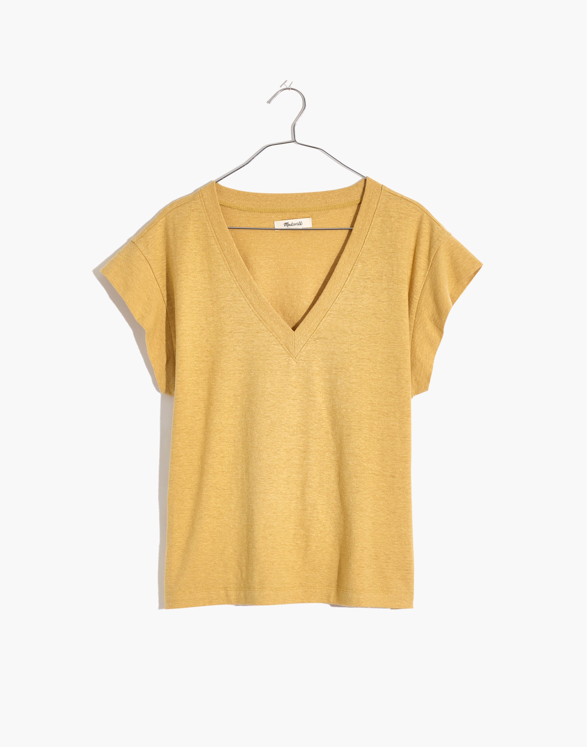 Hemp-Cotton V-Neck Muscle Tee