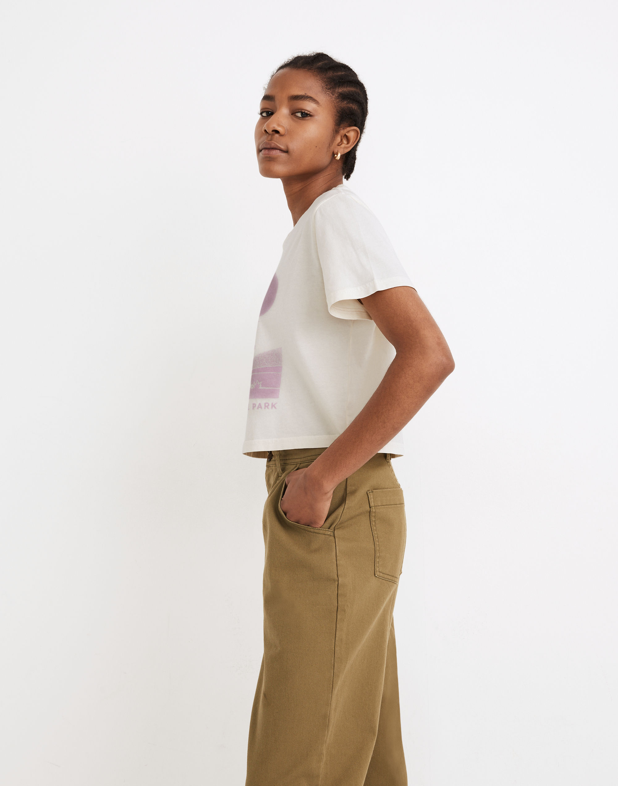 Madewell x Parks Project Joshua Tree National Park Crewneck Crop Tee