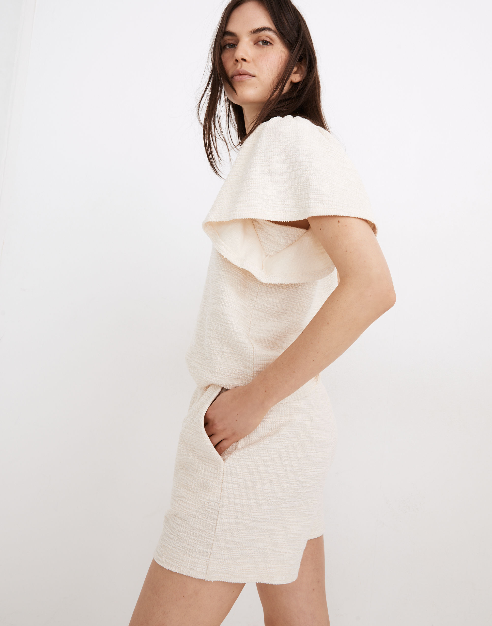 Knit High-Rise Pleated Shorts