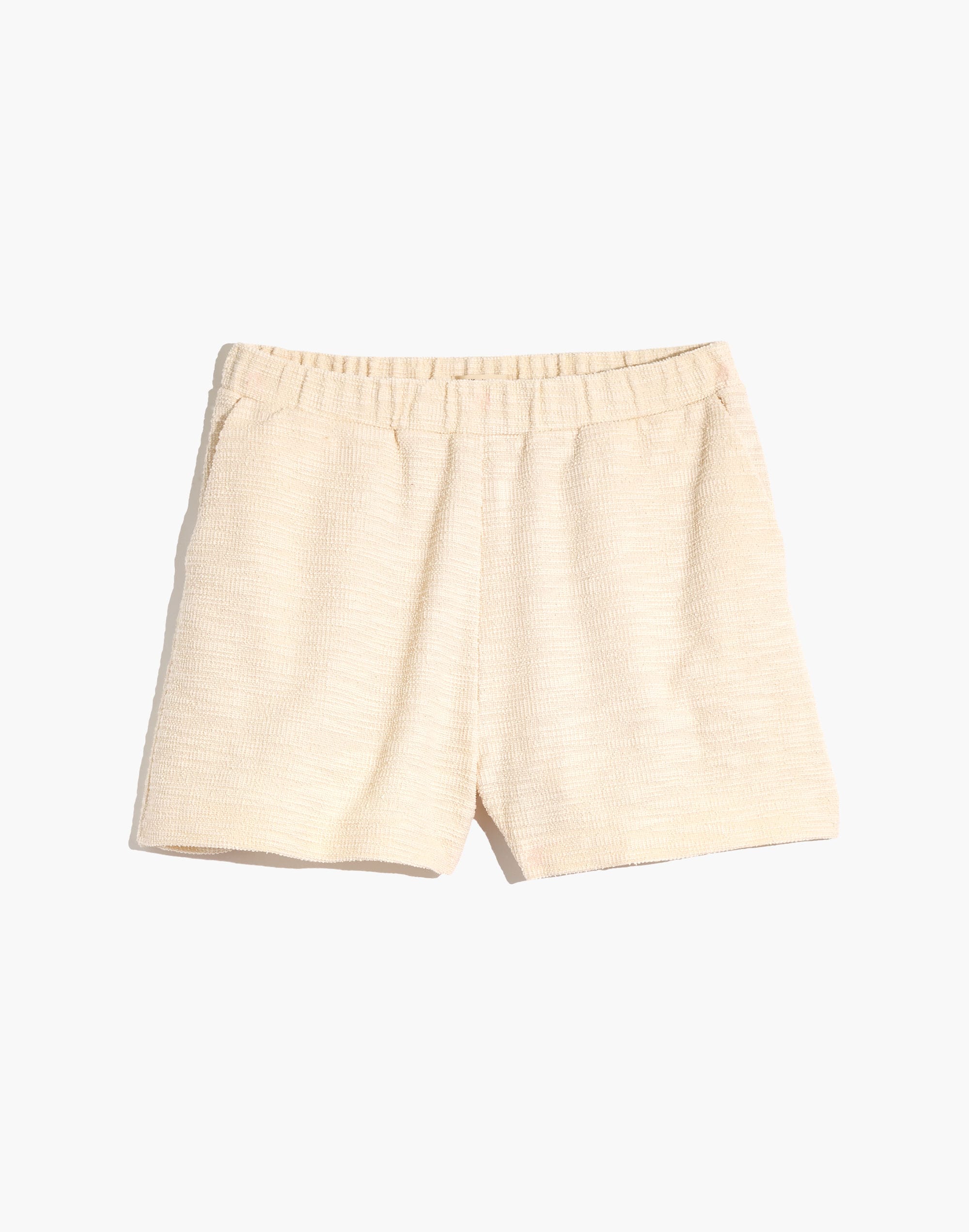 Knit High-Rise Pleated Shorts