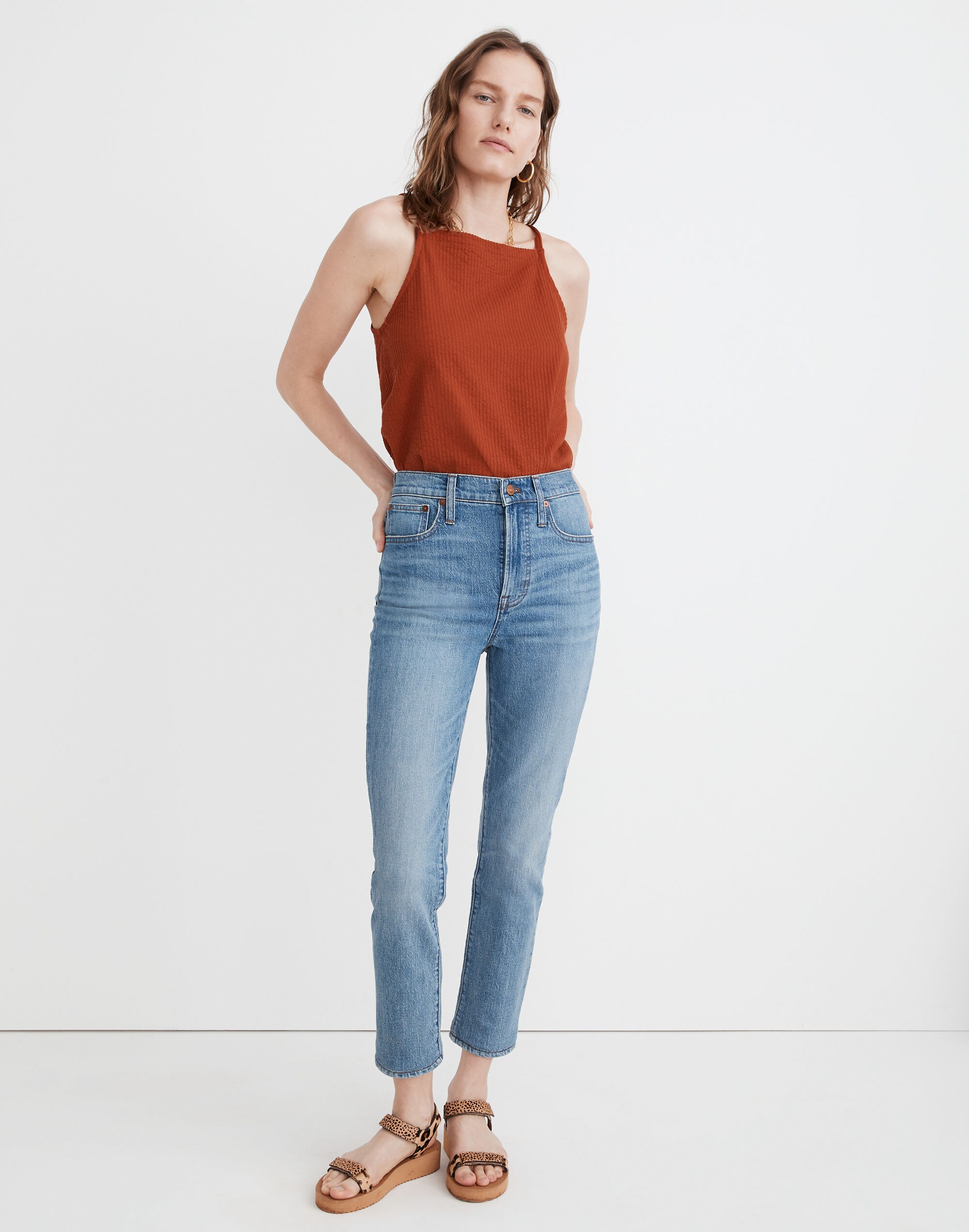 The Perfect Vintage Crop Jean in Clymer Wash