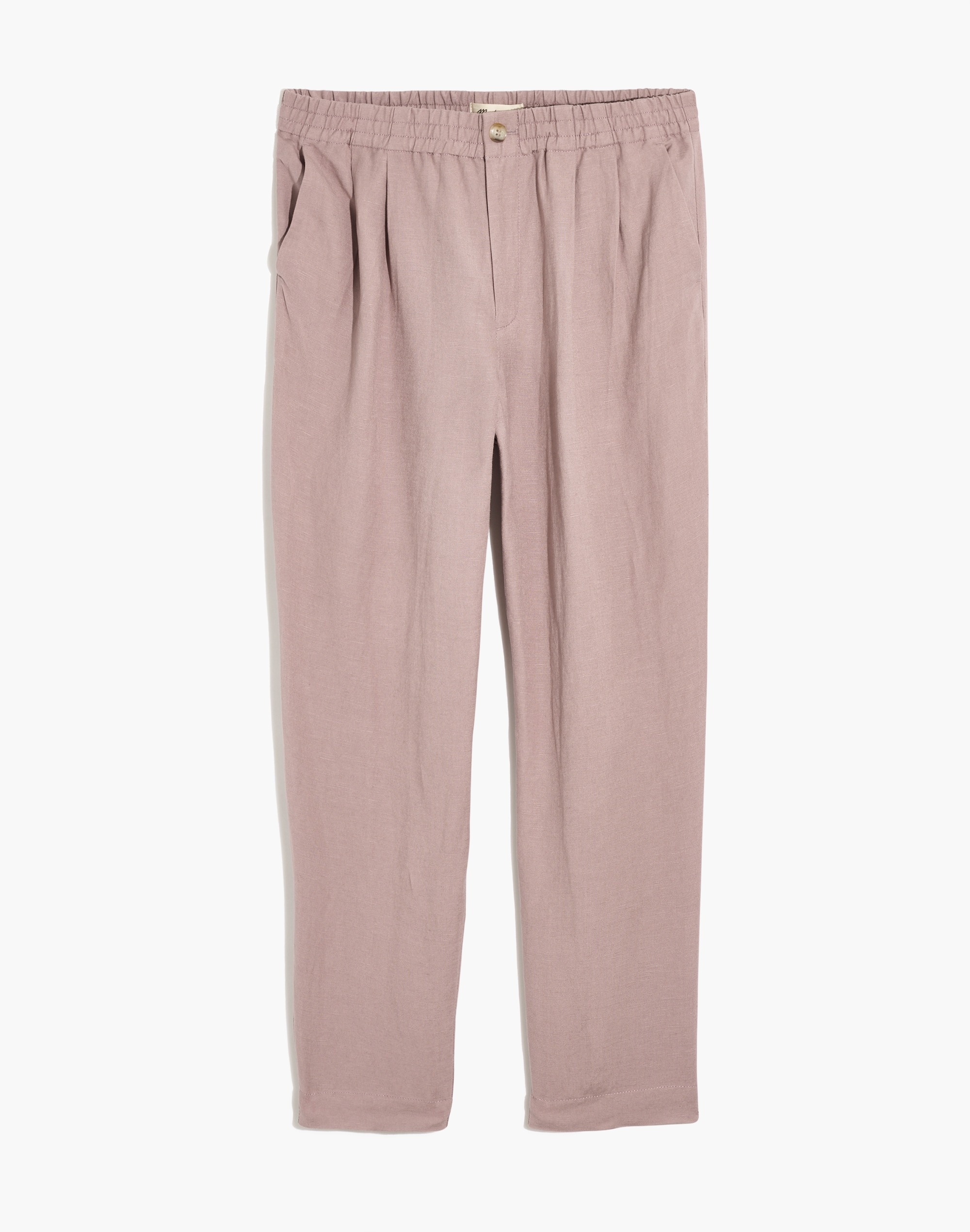 Plus Linen-Blend Track Trousers