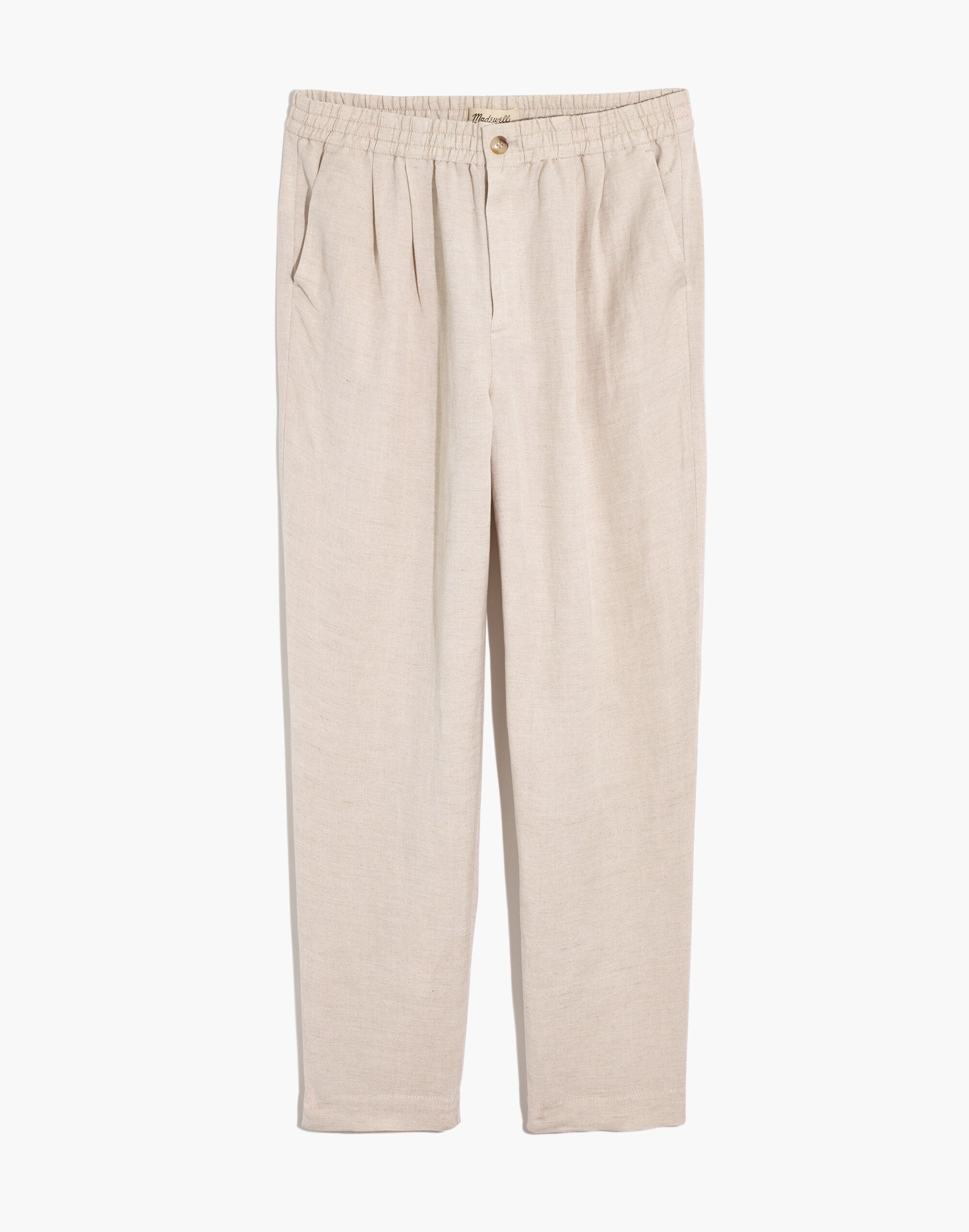 Plus Linen-Blend Track Trousers