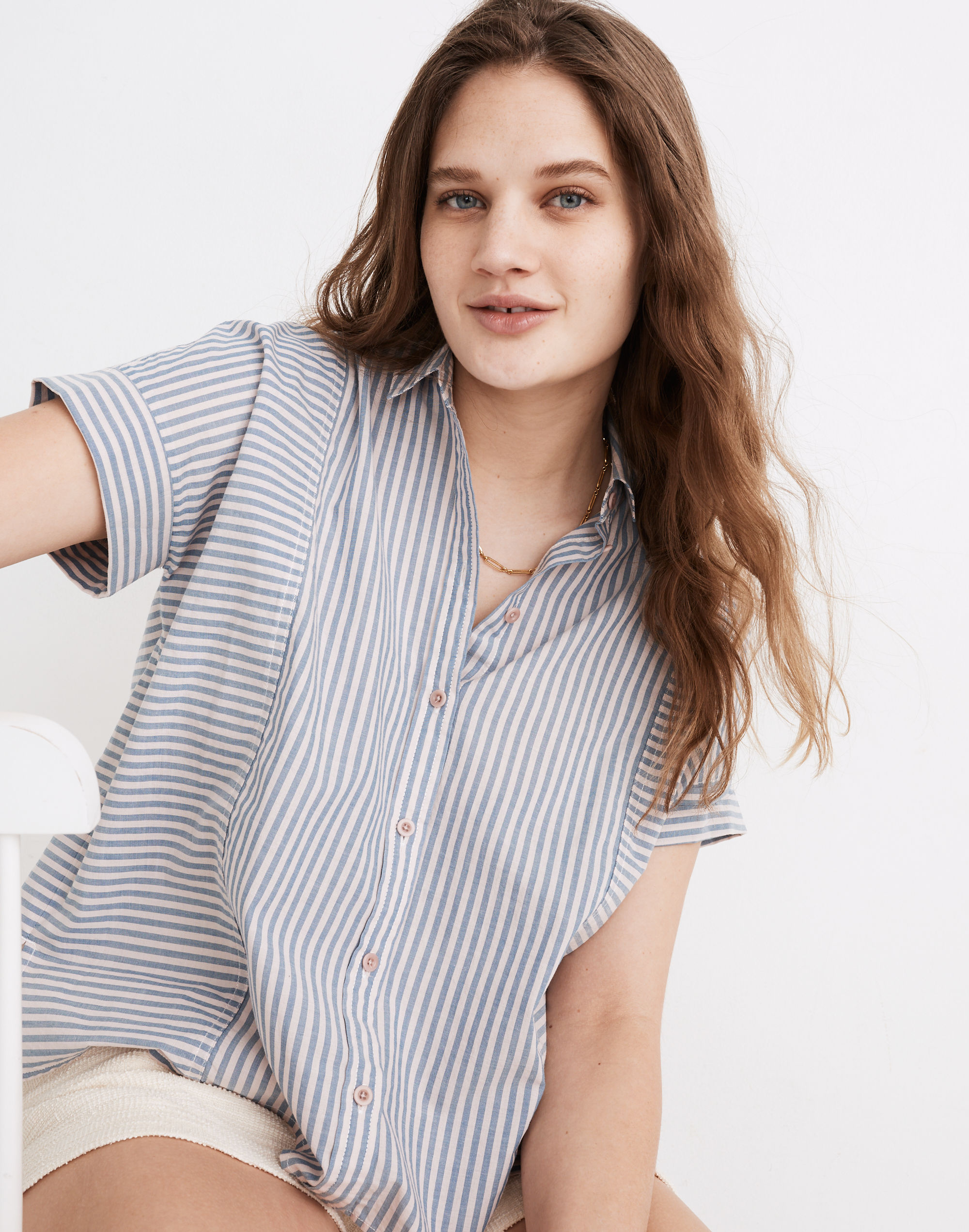 Lakeline Button-Up Shirt in Stripe-Play