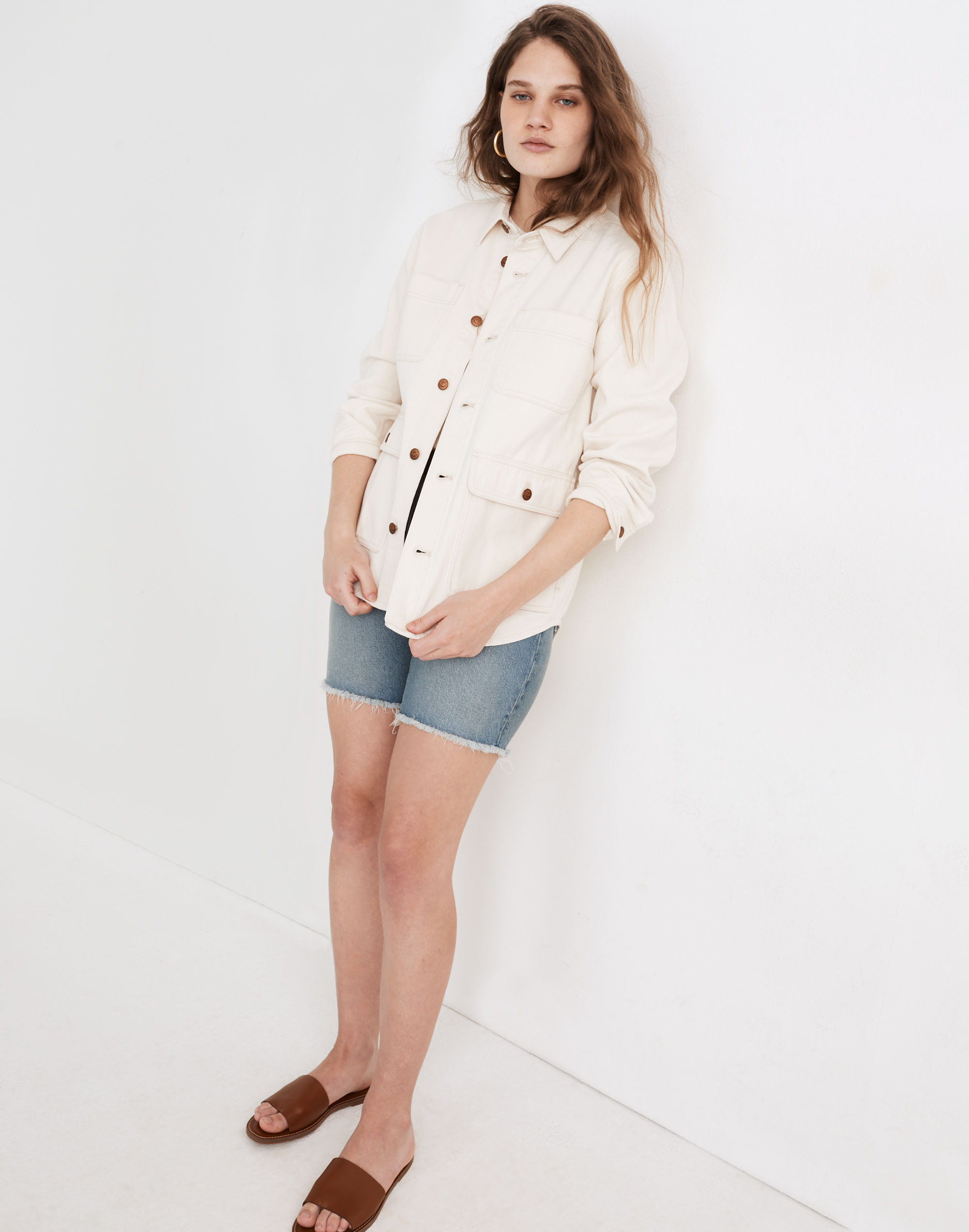 Ashford Chore Jacket in Ecru