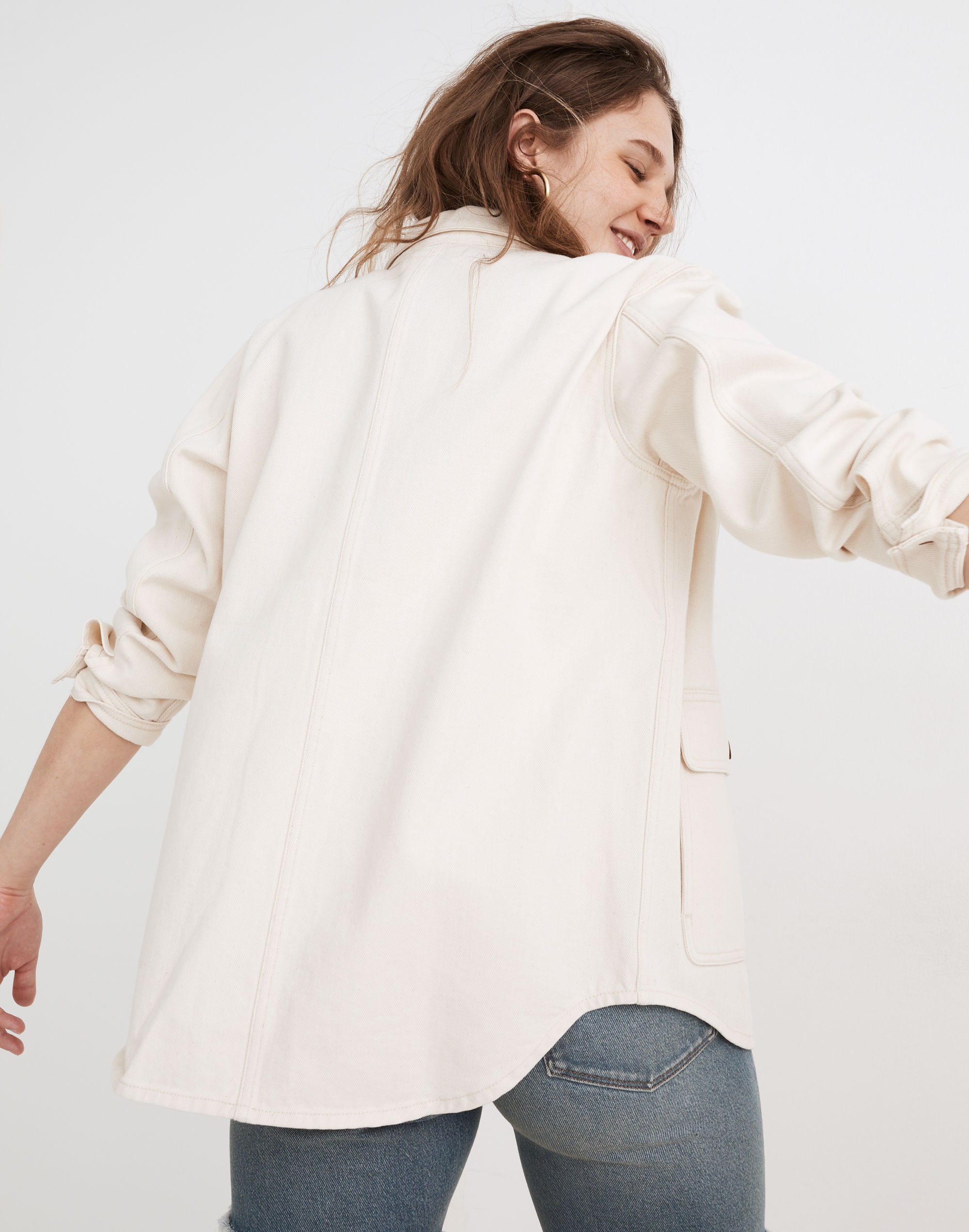 Ashford Chore Jacket in Ecru