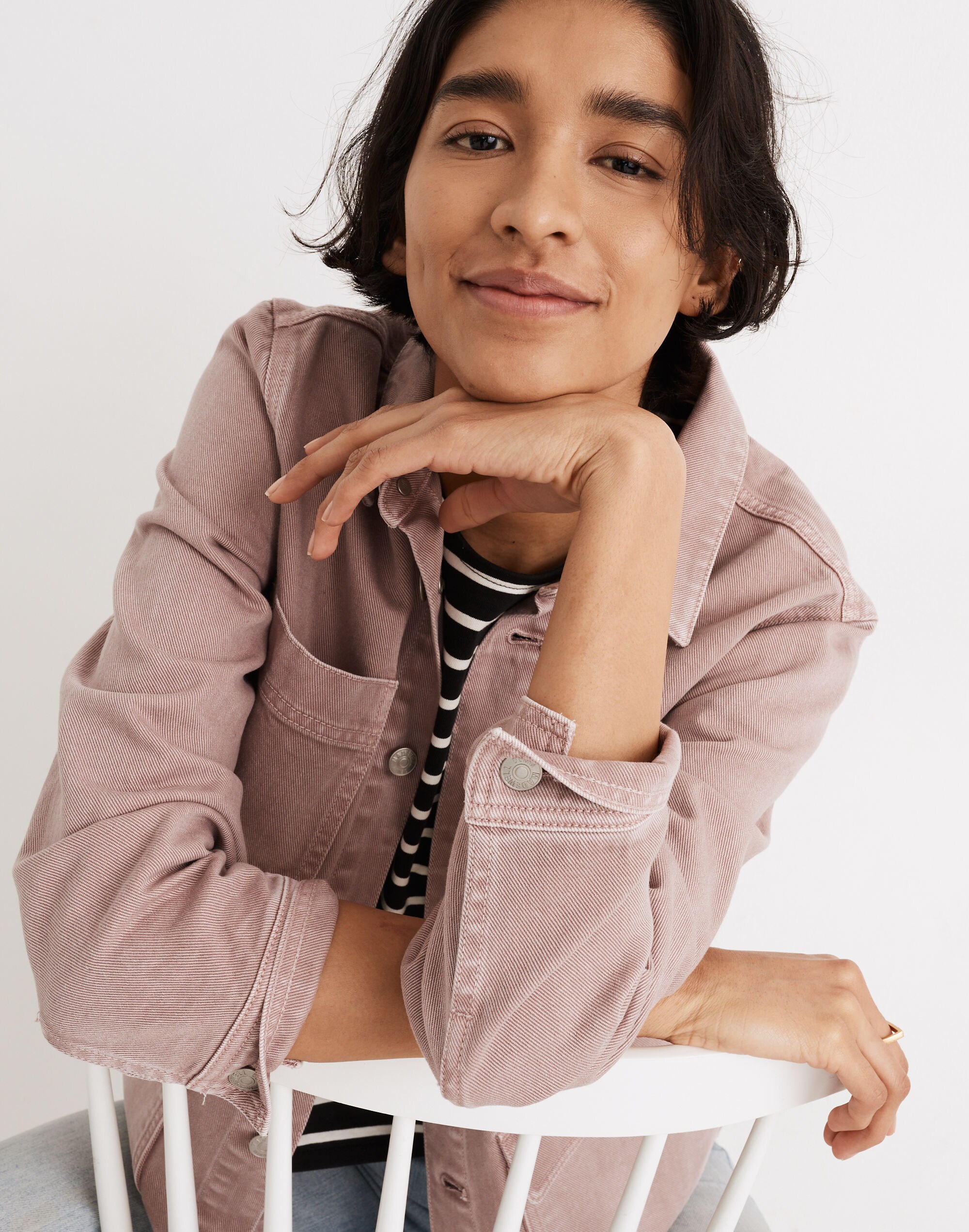 Ashford Chore Jacket in Vintage Petal