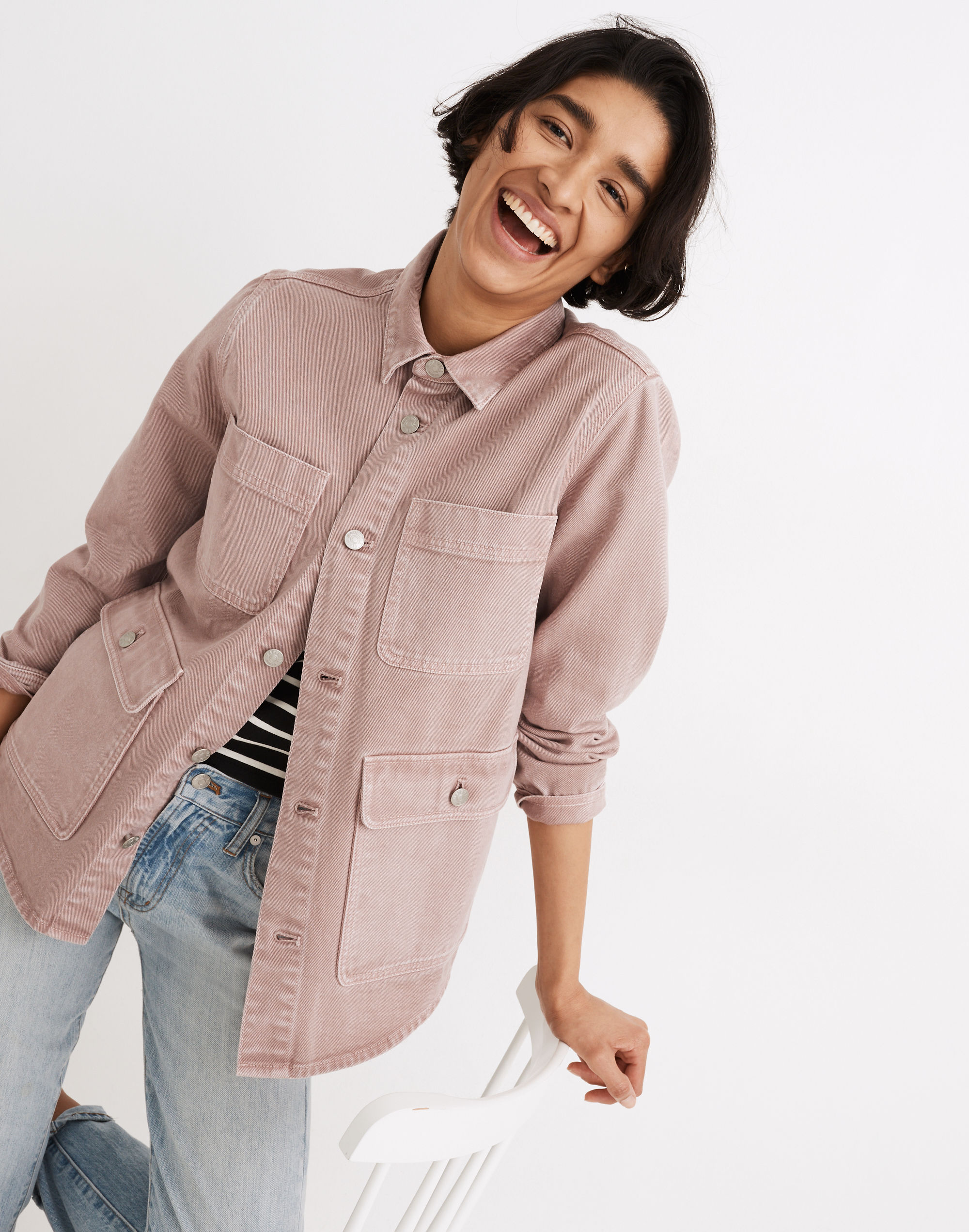 Ashford Chore Jacket in Vintage Petal