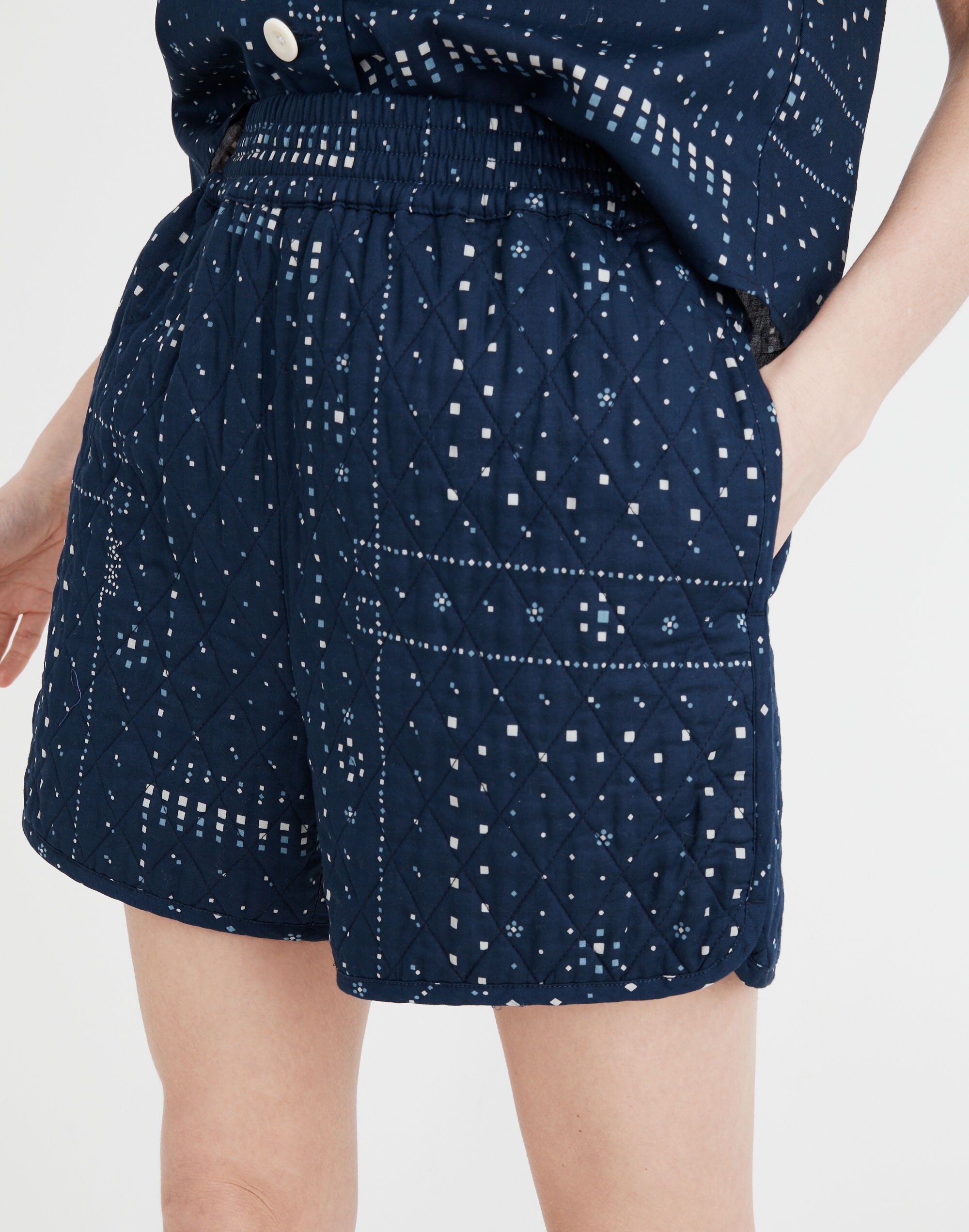Quilted Bandana Shorts