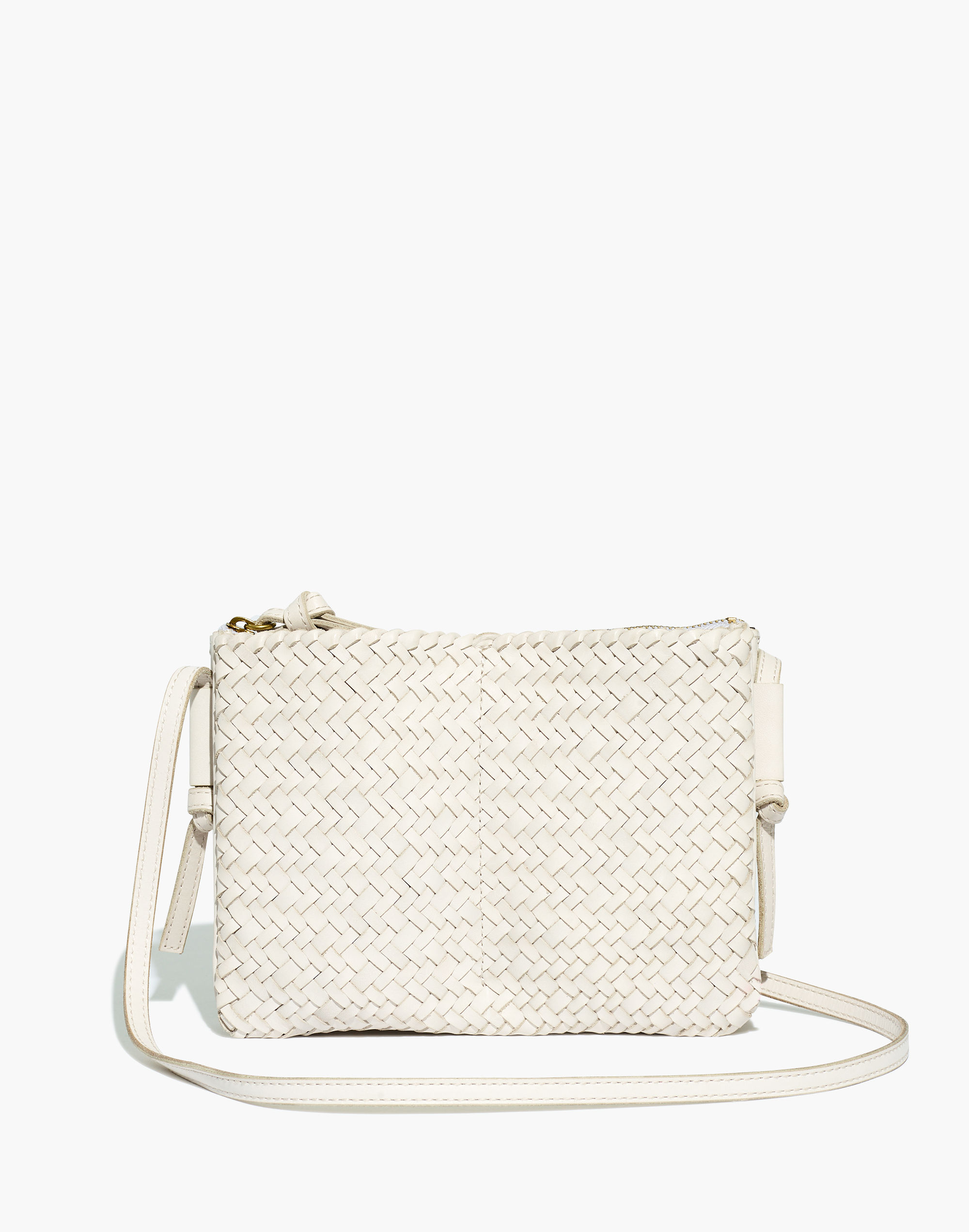 The Knotted Crossbody Bag in Woven Leather