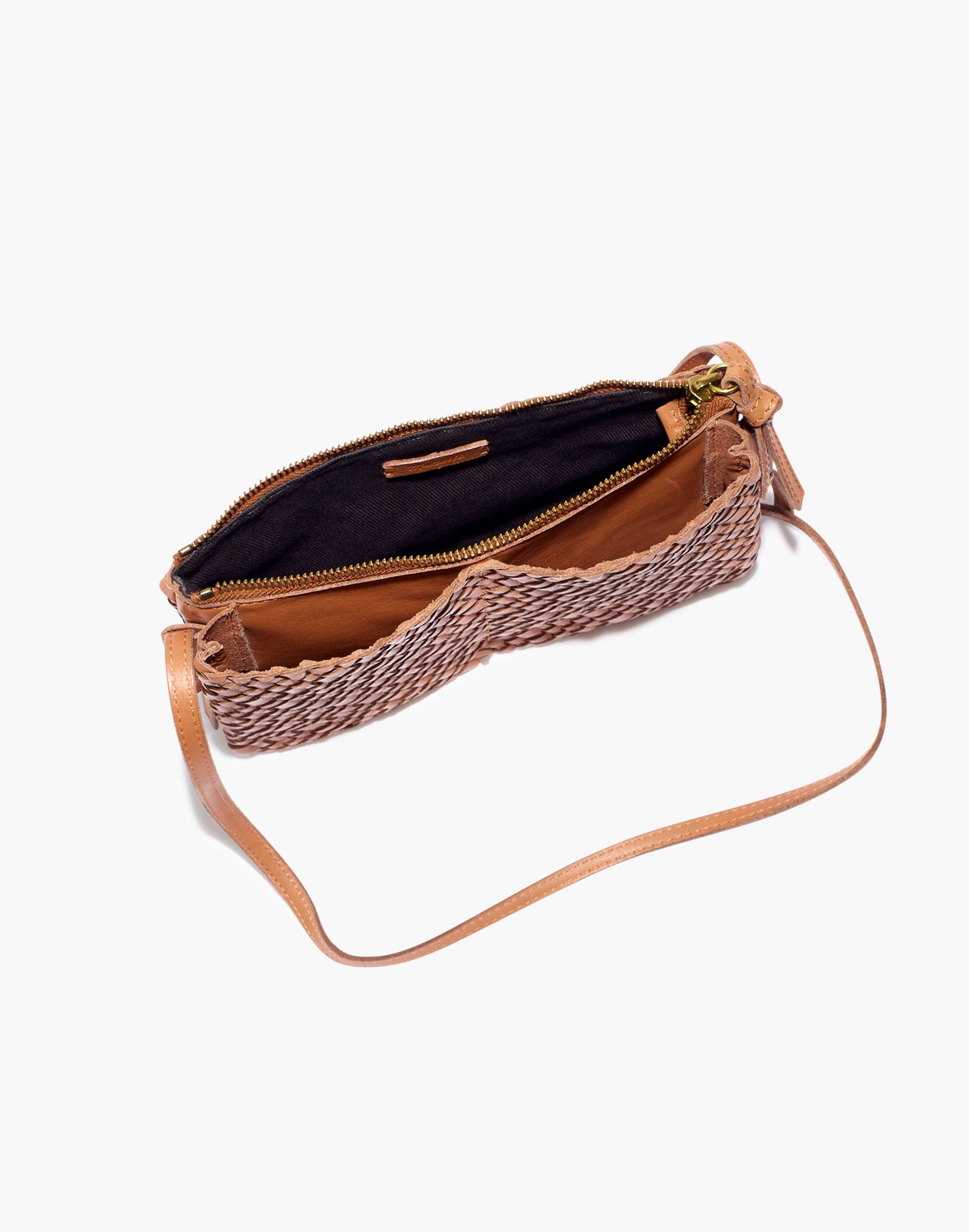 The Knotted Crossbody Bag in Woven Leather