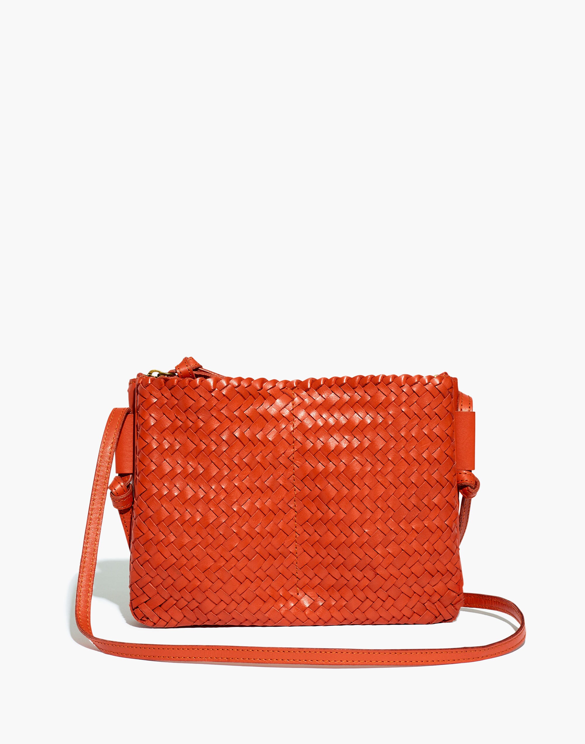The Knotted Crossbody Bag in Woven Leather