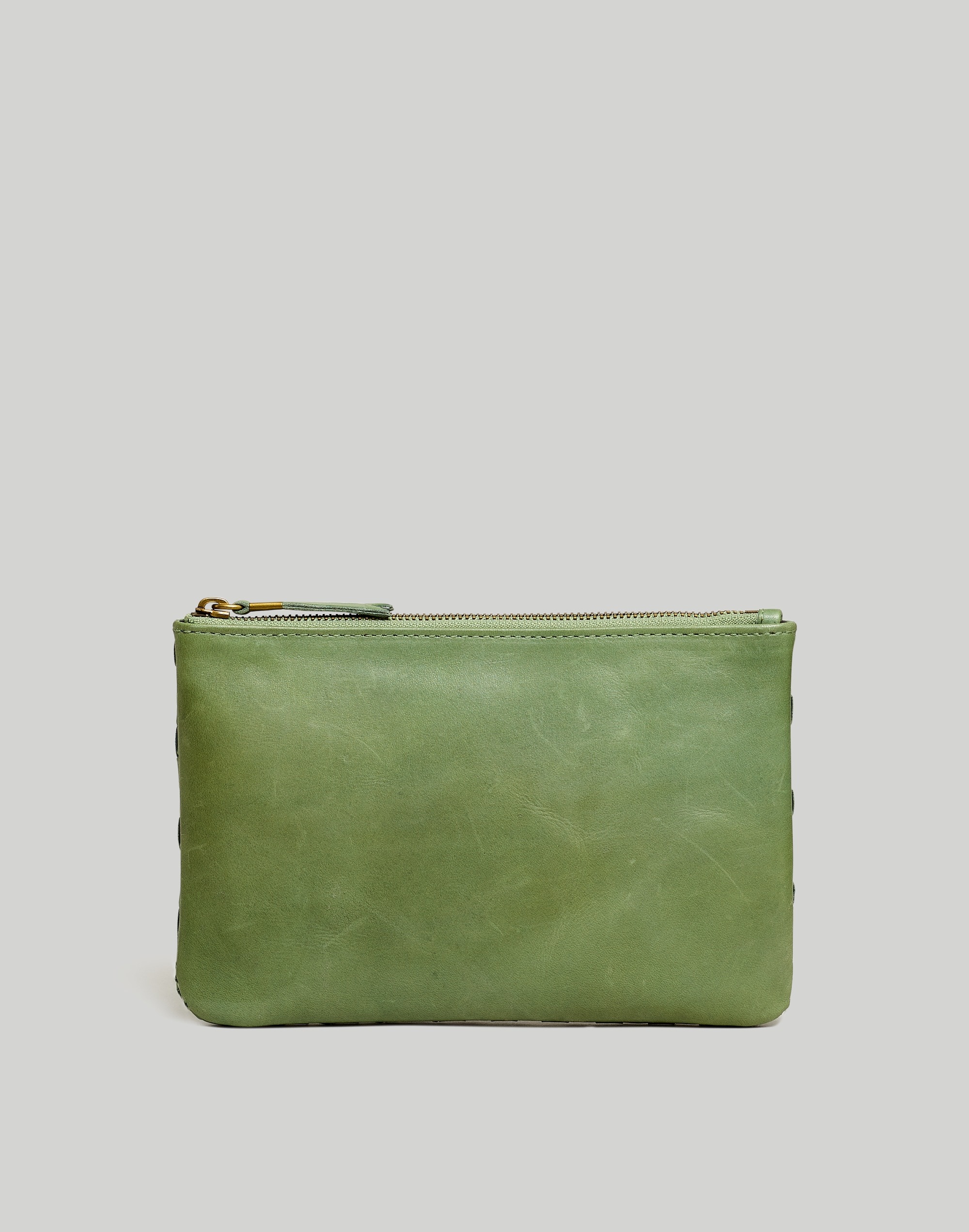 The Leather Pouch Clutch: Woven Edition