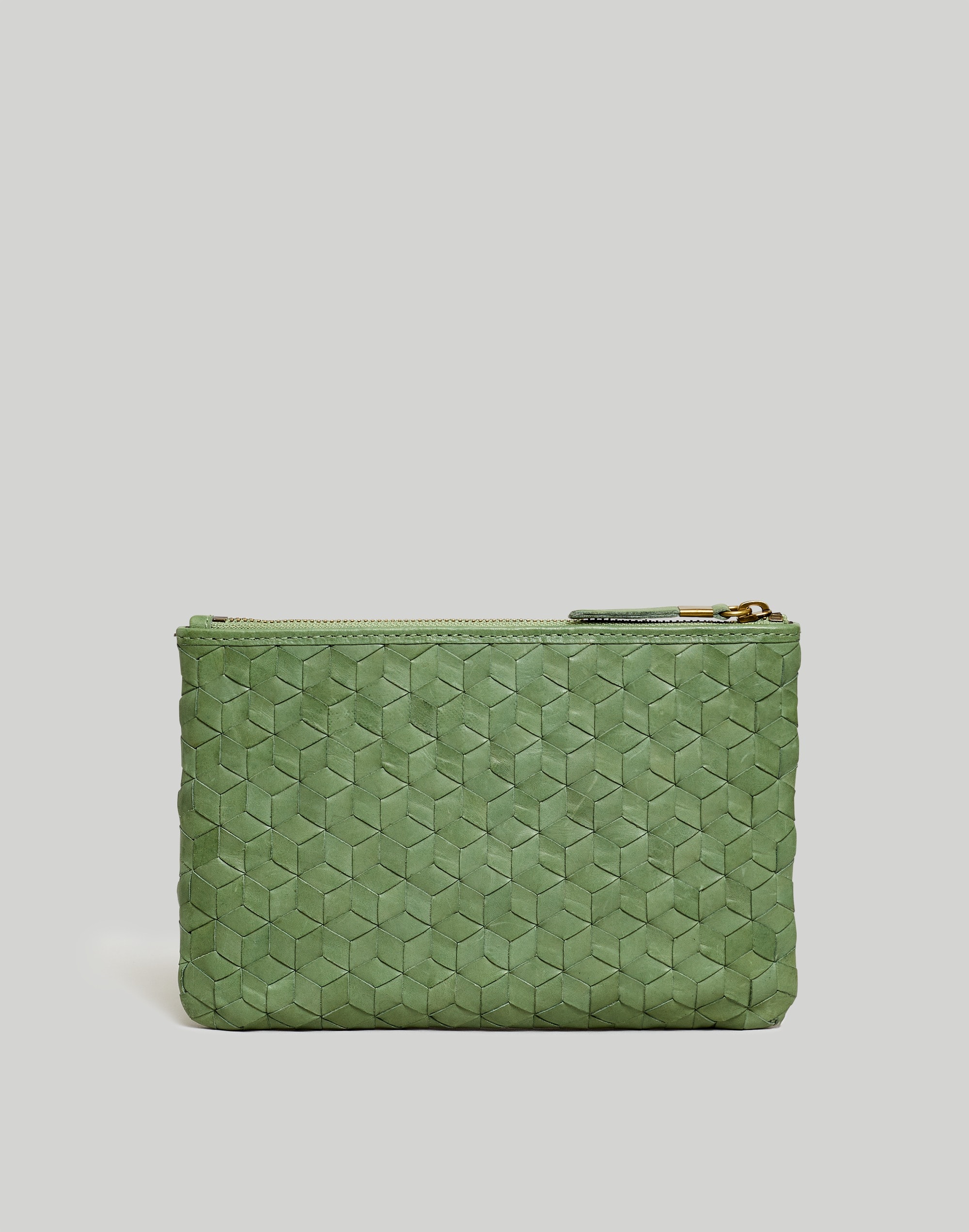 The Leather Pouch Clutch: Woven Edition