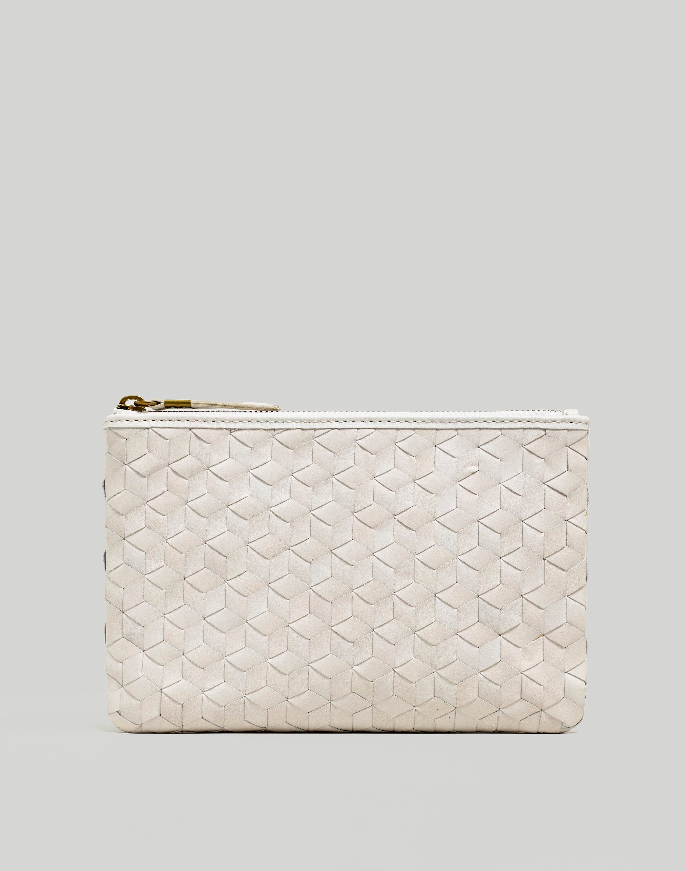 The Leather Pouch Clutch: Woven Edition