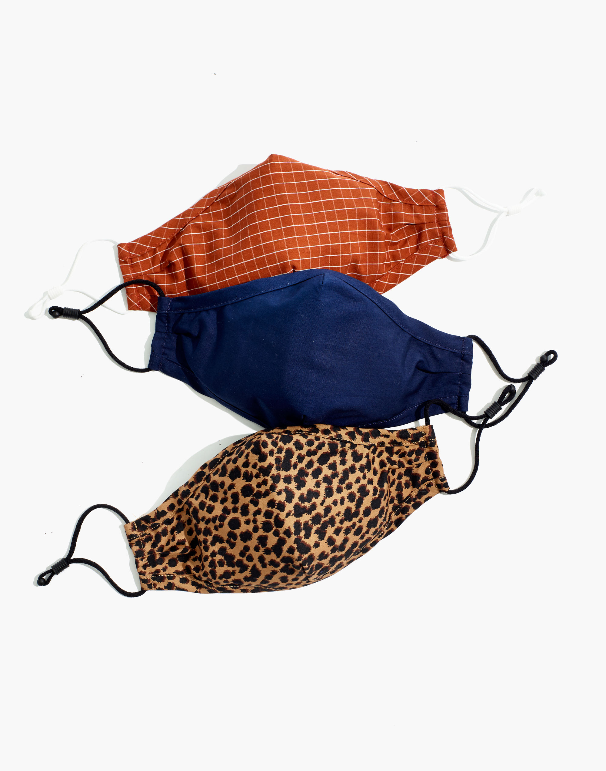 Three-Pack Assorted Adjustable Face Masks | Madewell