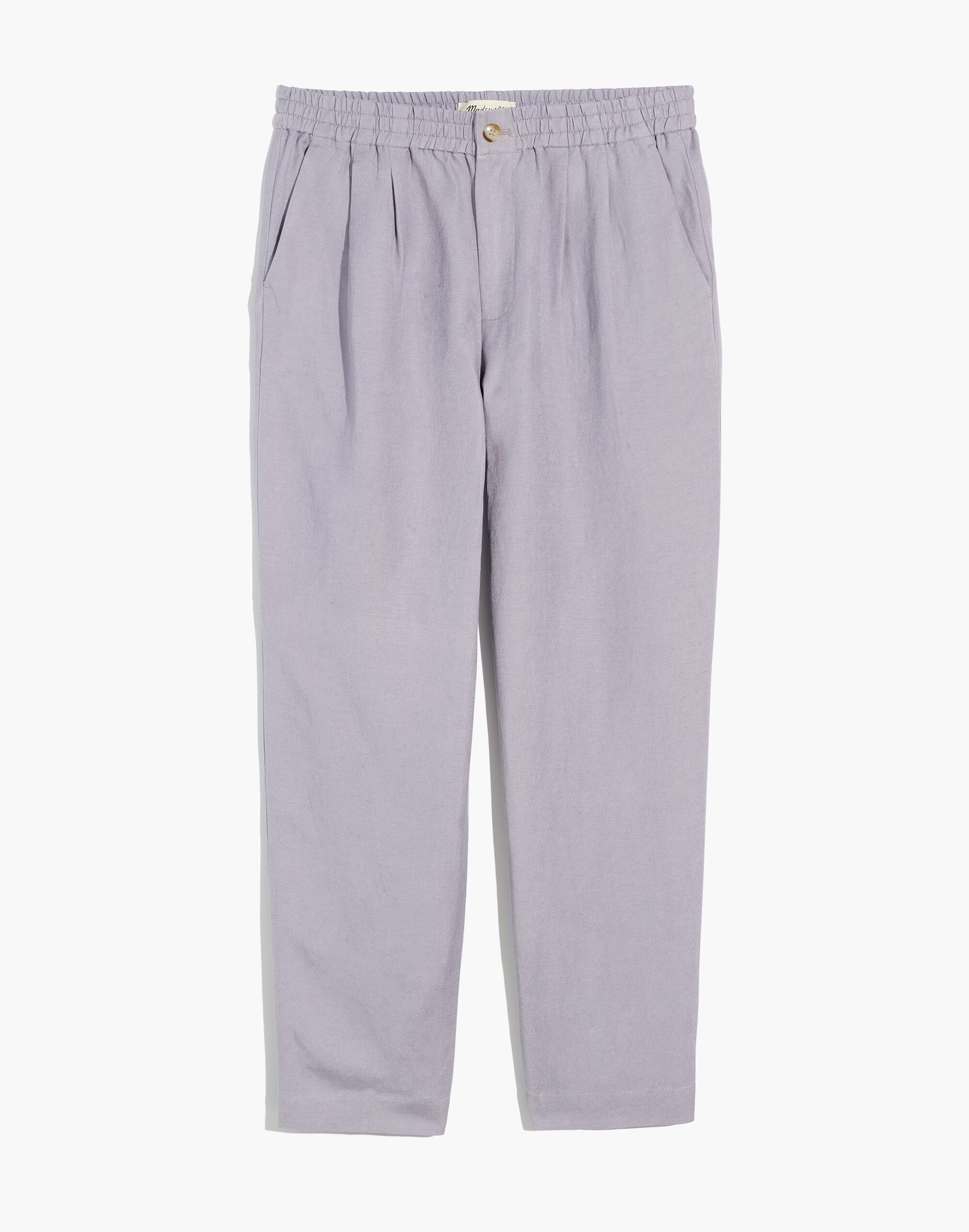 Linen-Blend Track Trousers