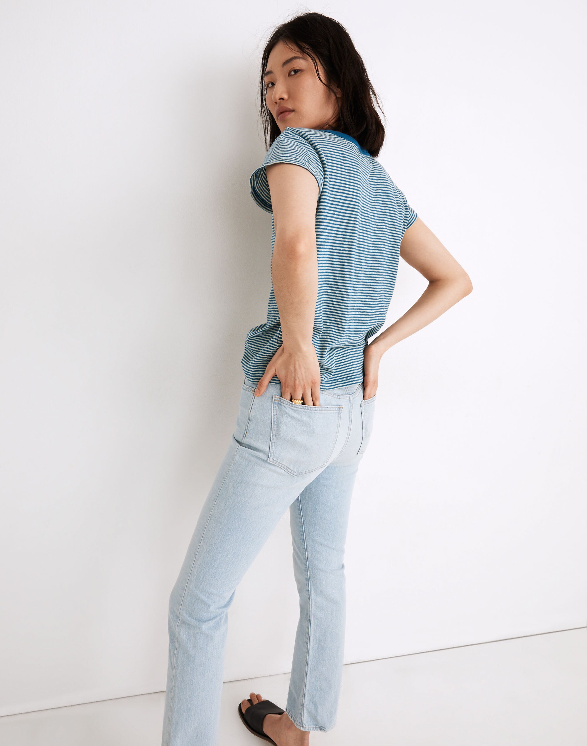 The Perfect Vintage Tee in Parnell Stripe