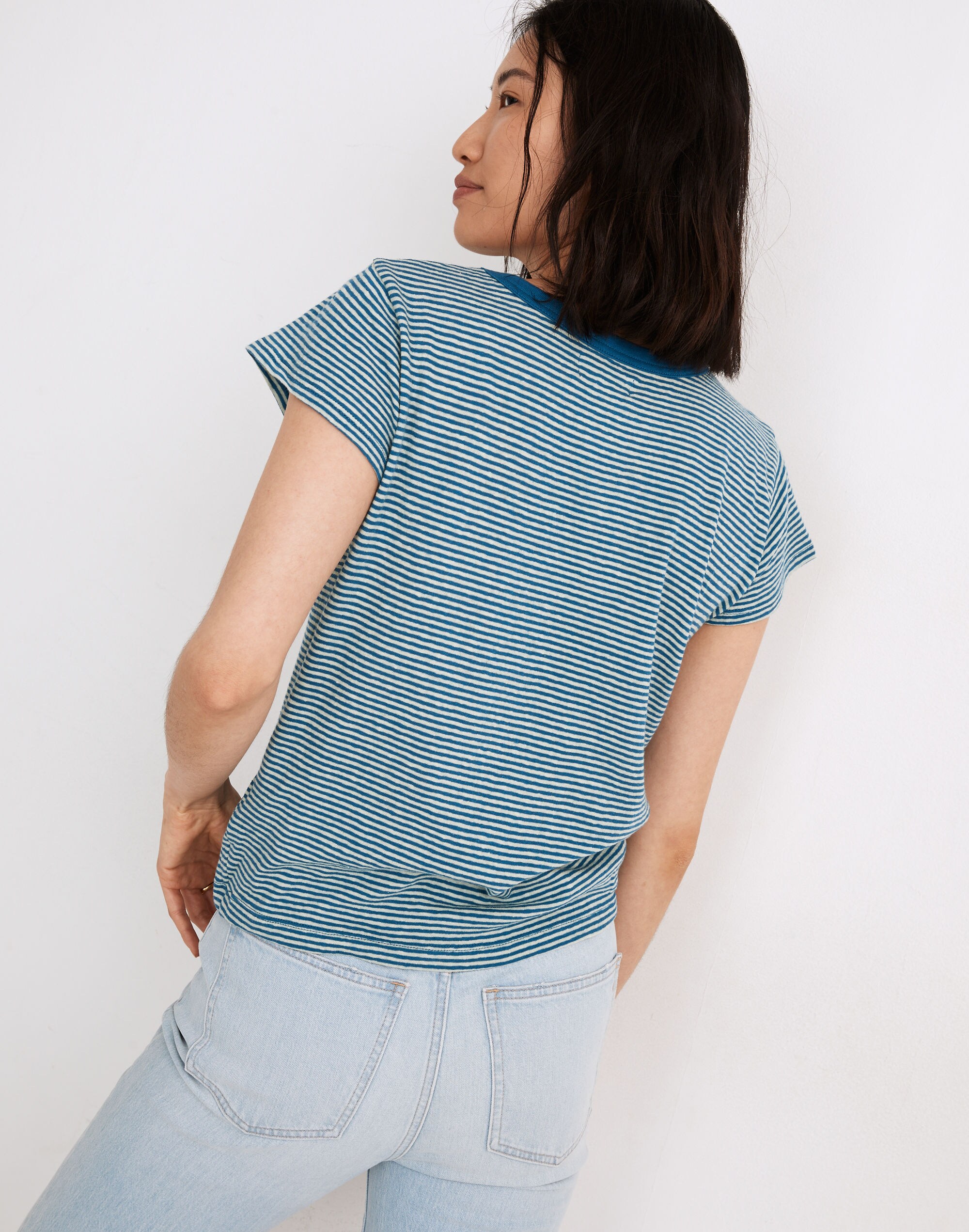 The Perfect Vintage Tee in Parnell Stripe