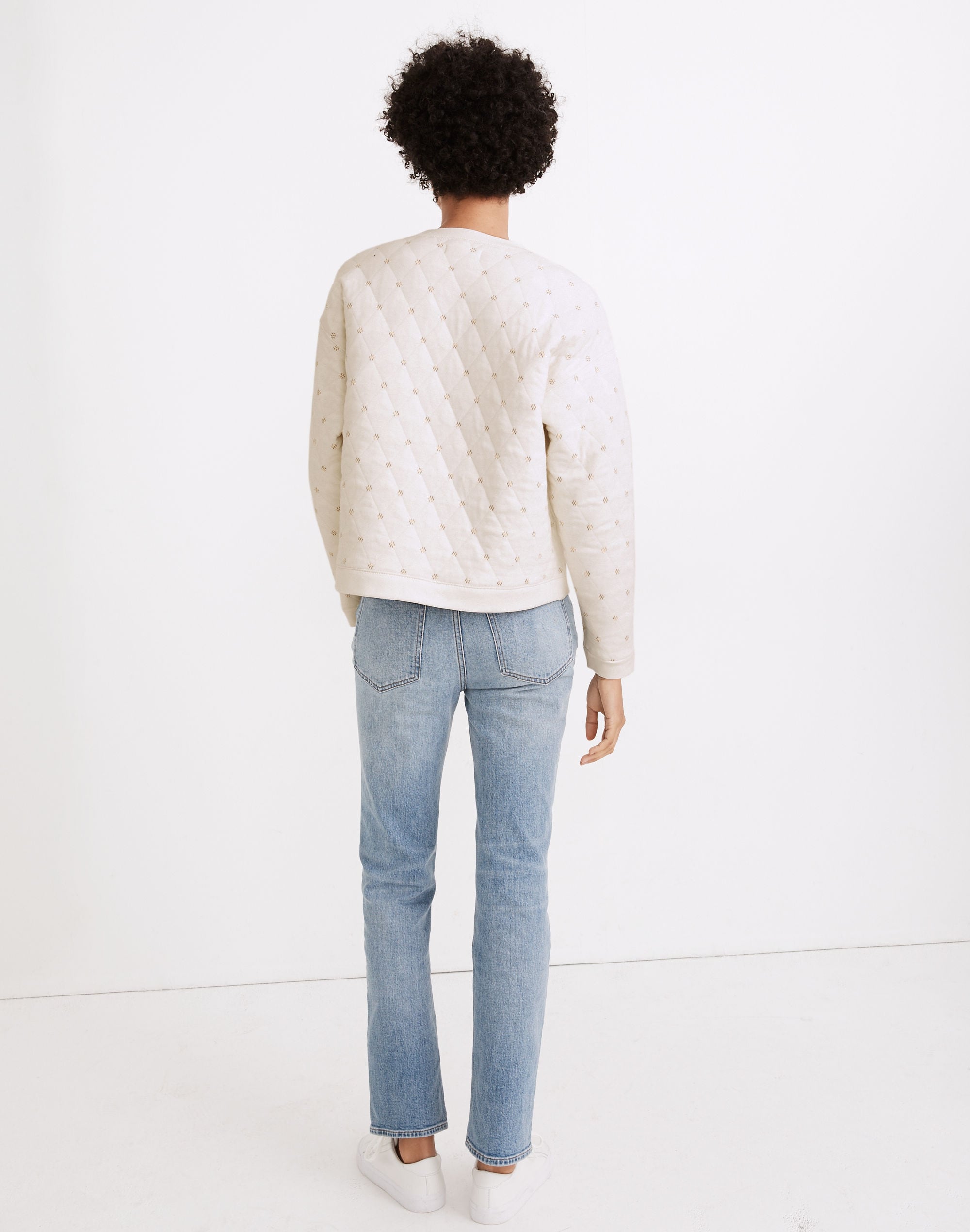 Quilted Swing Sweatshirt