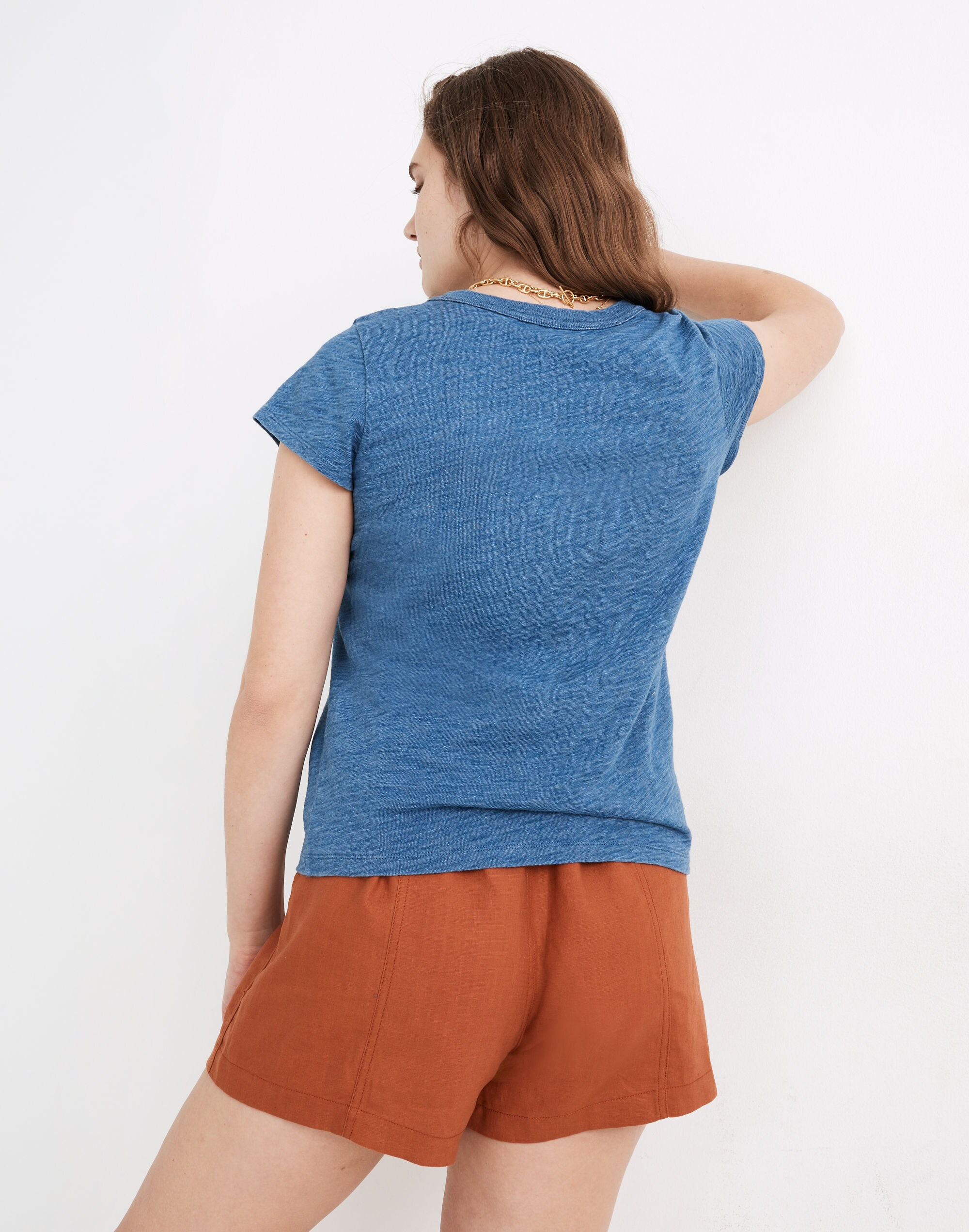 The Perfect Vintage Tee in Indigo