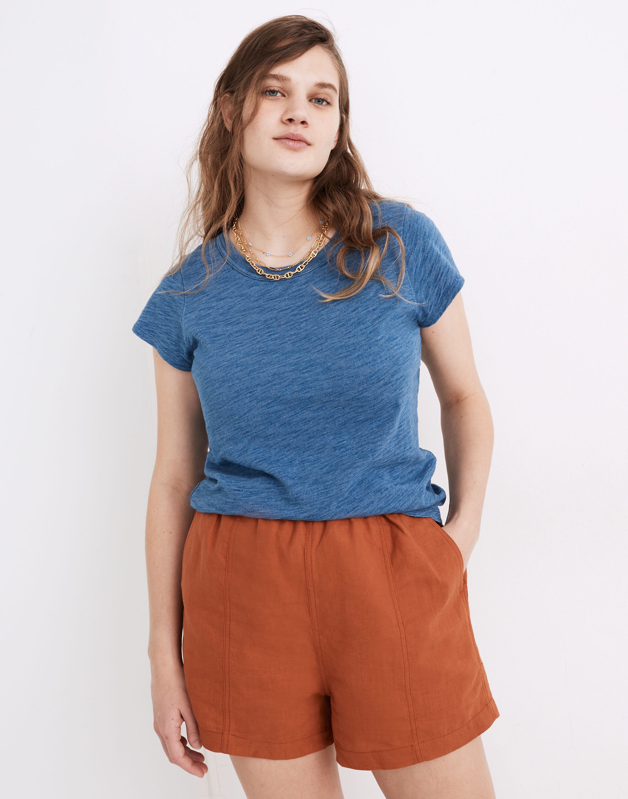 The Perfect Vintage Tee in Indigo