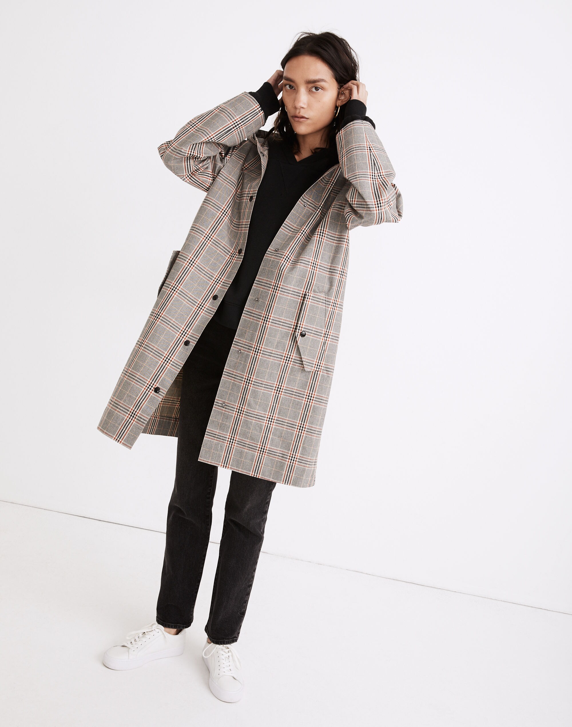 Plaid Brookwood Raincoat