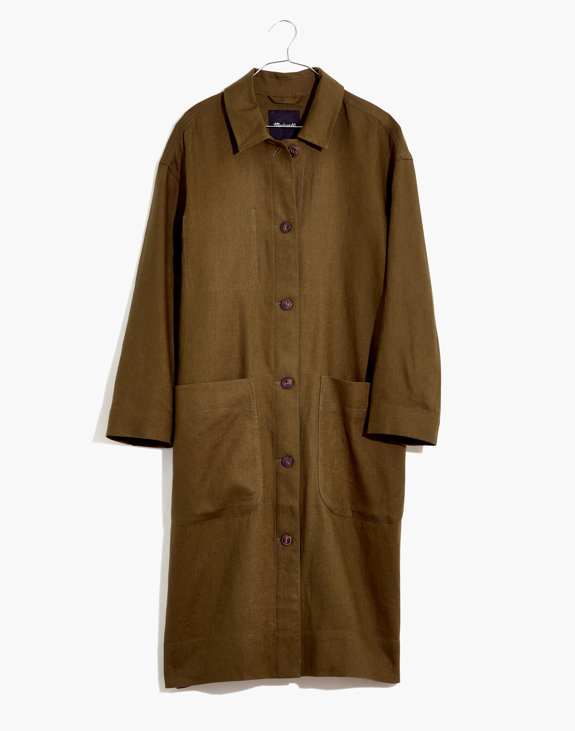 Linen Oversized Duster Coat