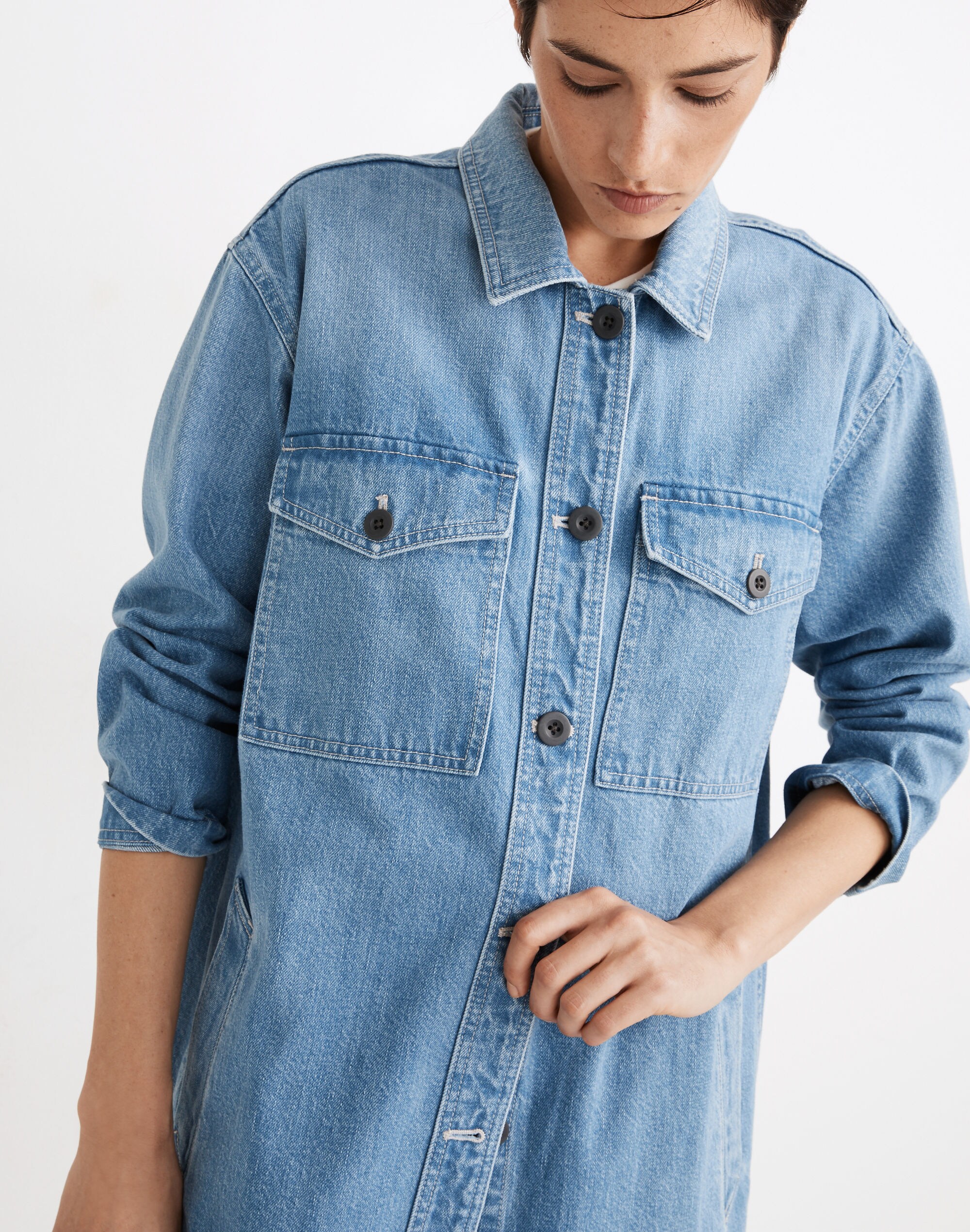 Denim Duster Coat