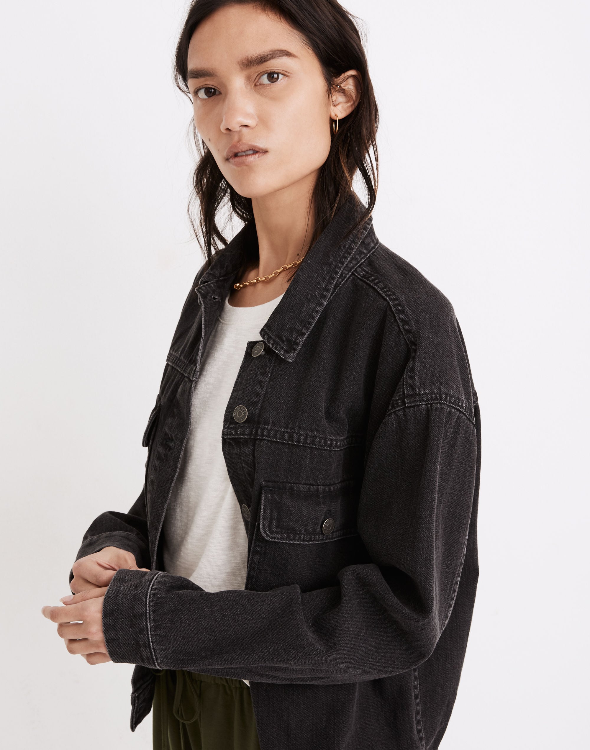 Flap-Pocket Jean Jacket