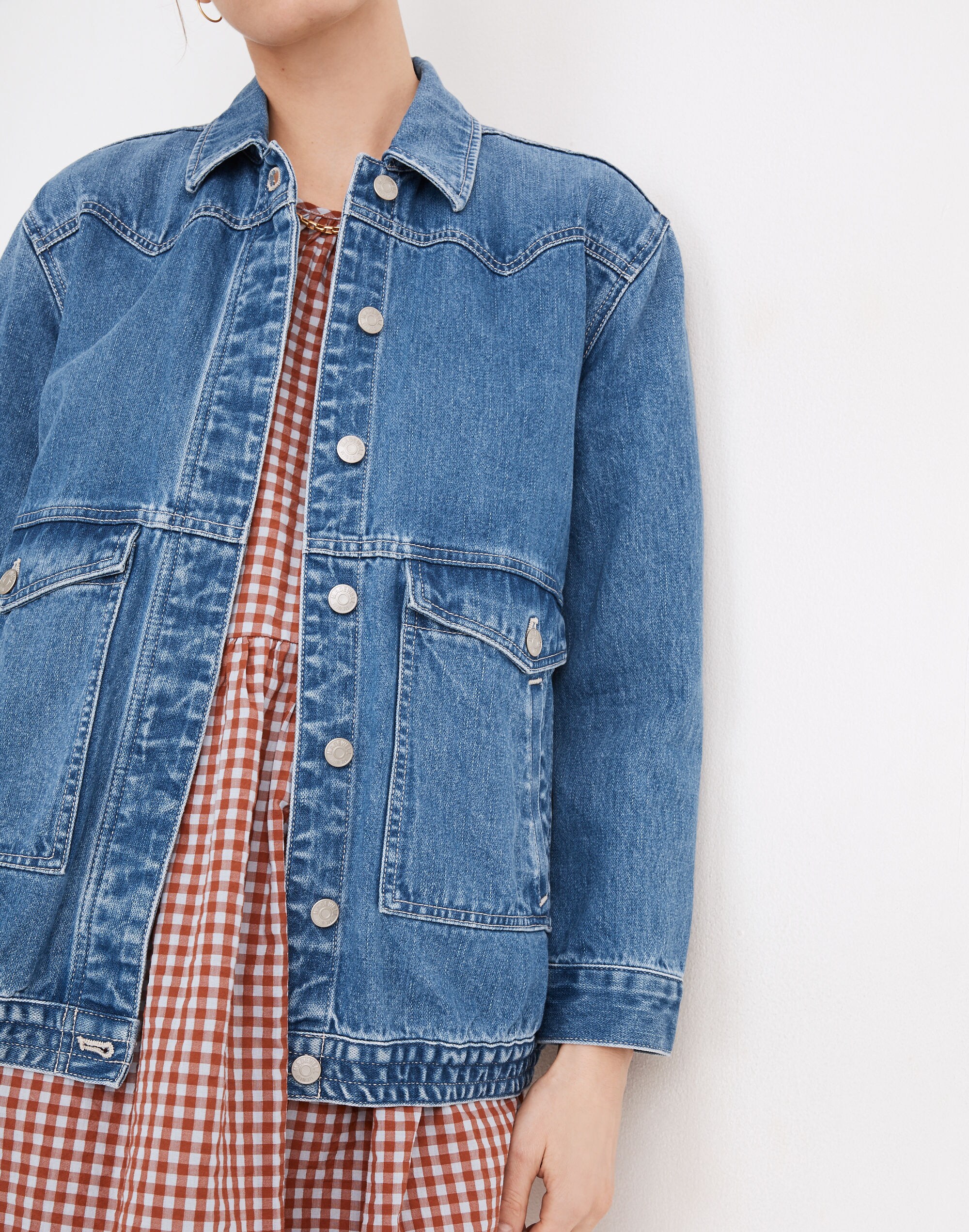 Banded Jean Jacket