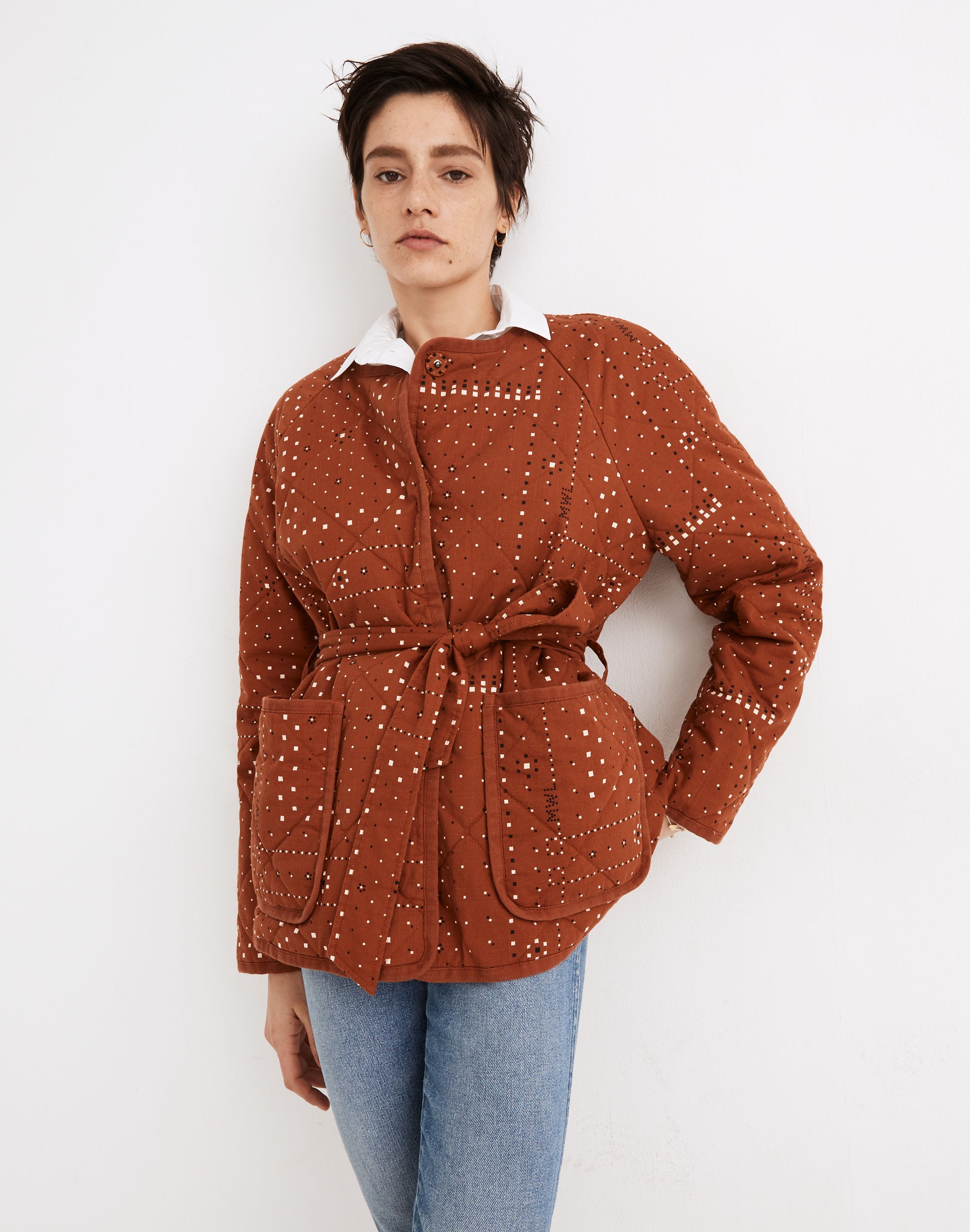 quilted bandana jacket