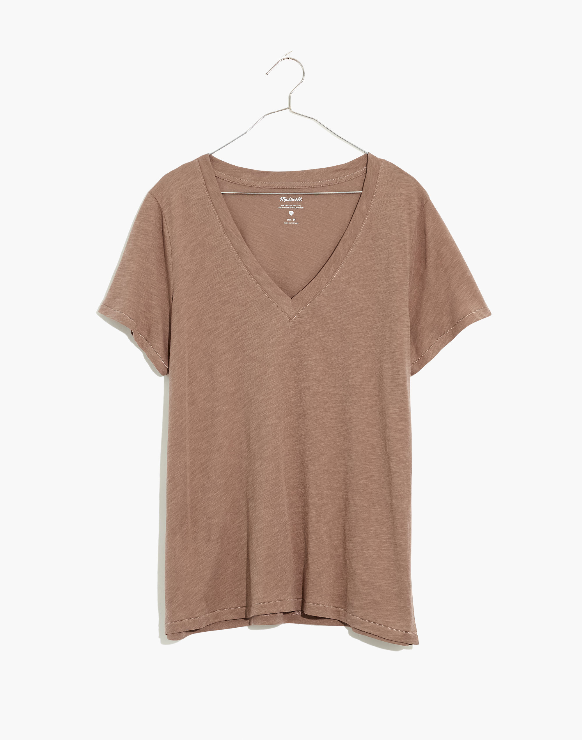 Plus Whisper Cotton V-Neck Tee