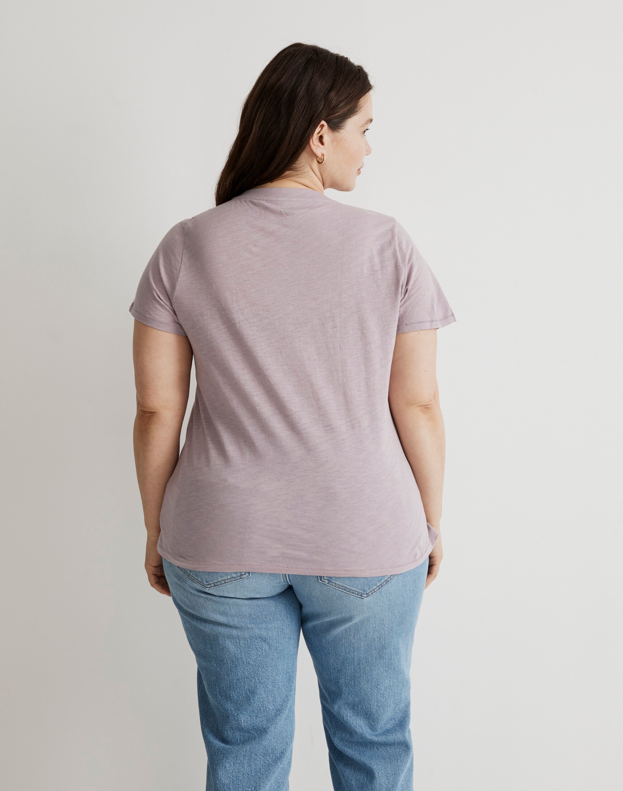 Plus Whisper Cotton V-Neck Tee
