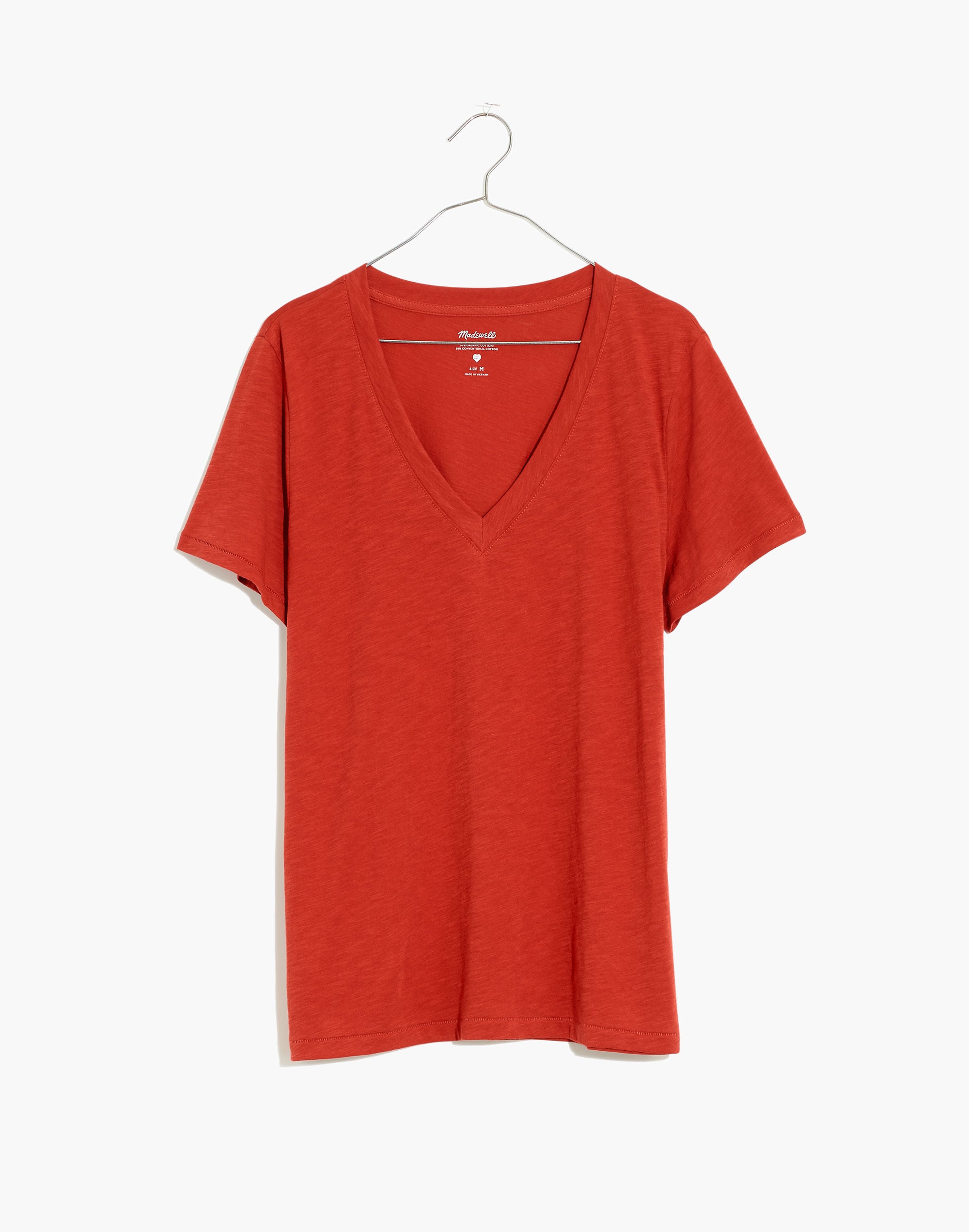 Plus Whisper Cotton V-Neck Tee