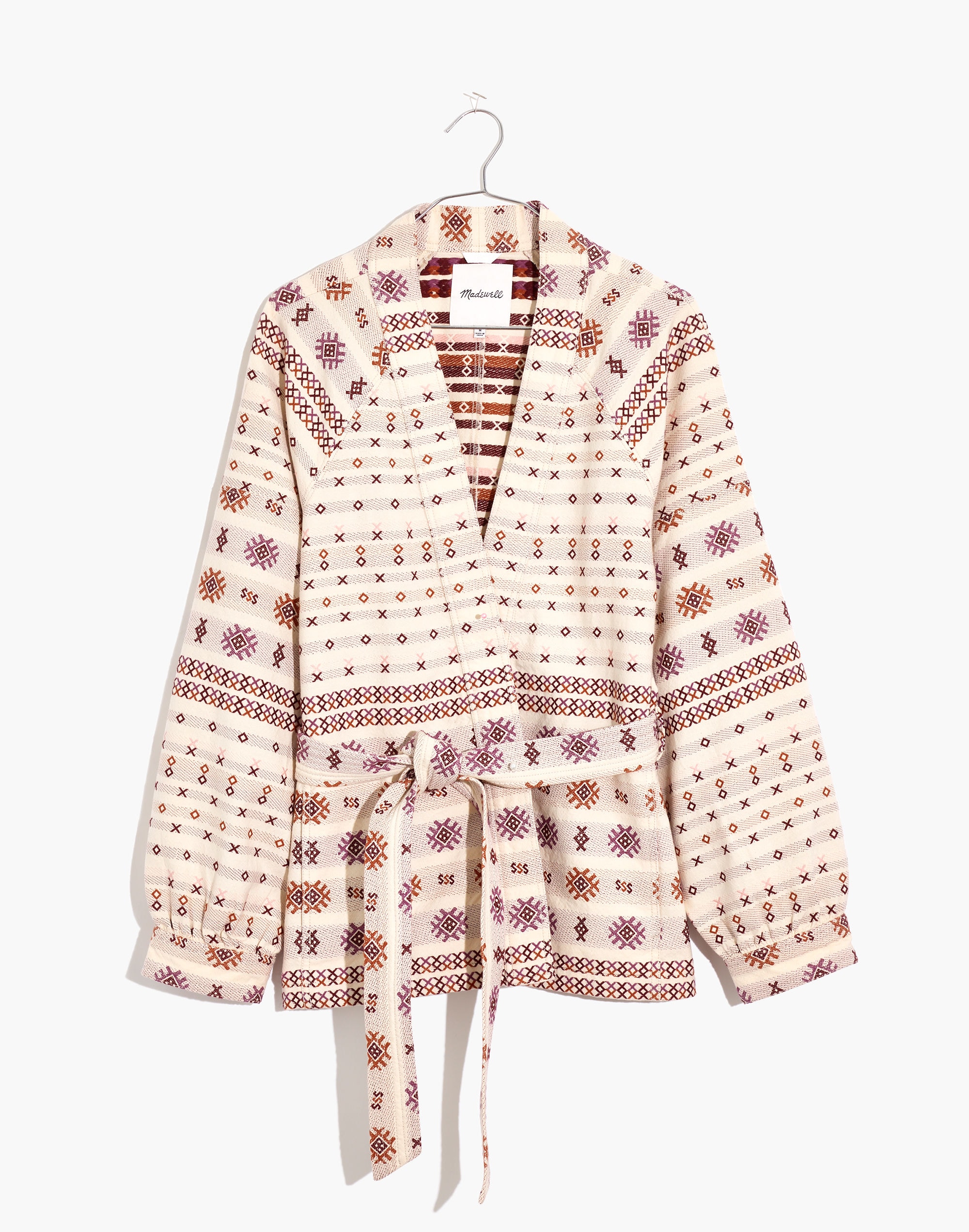 Jacquard Wrap Jacket | Madewell