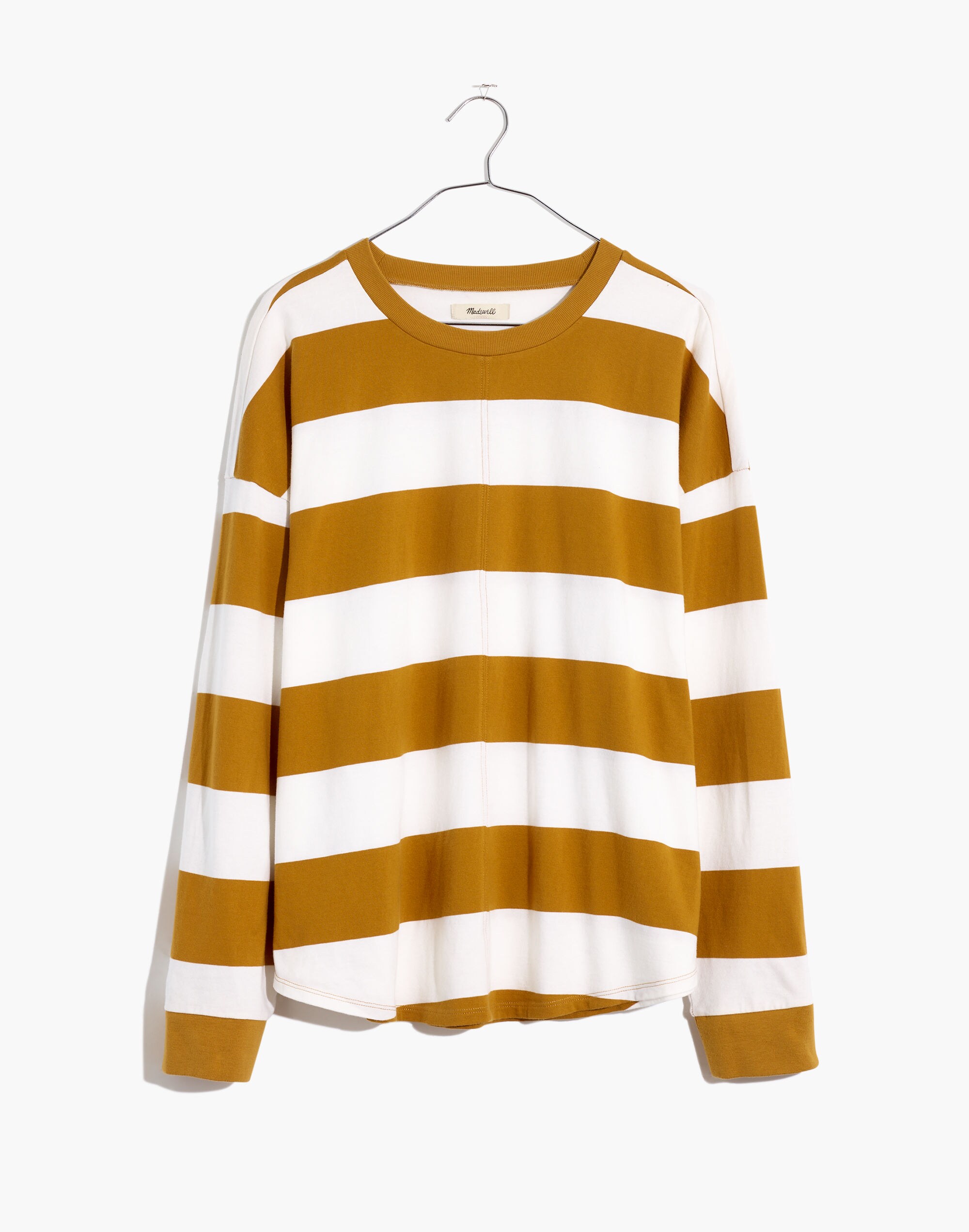 Plus (Re)sourced Cotton Newville Tee in Lindell Stripe
