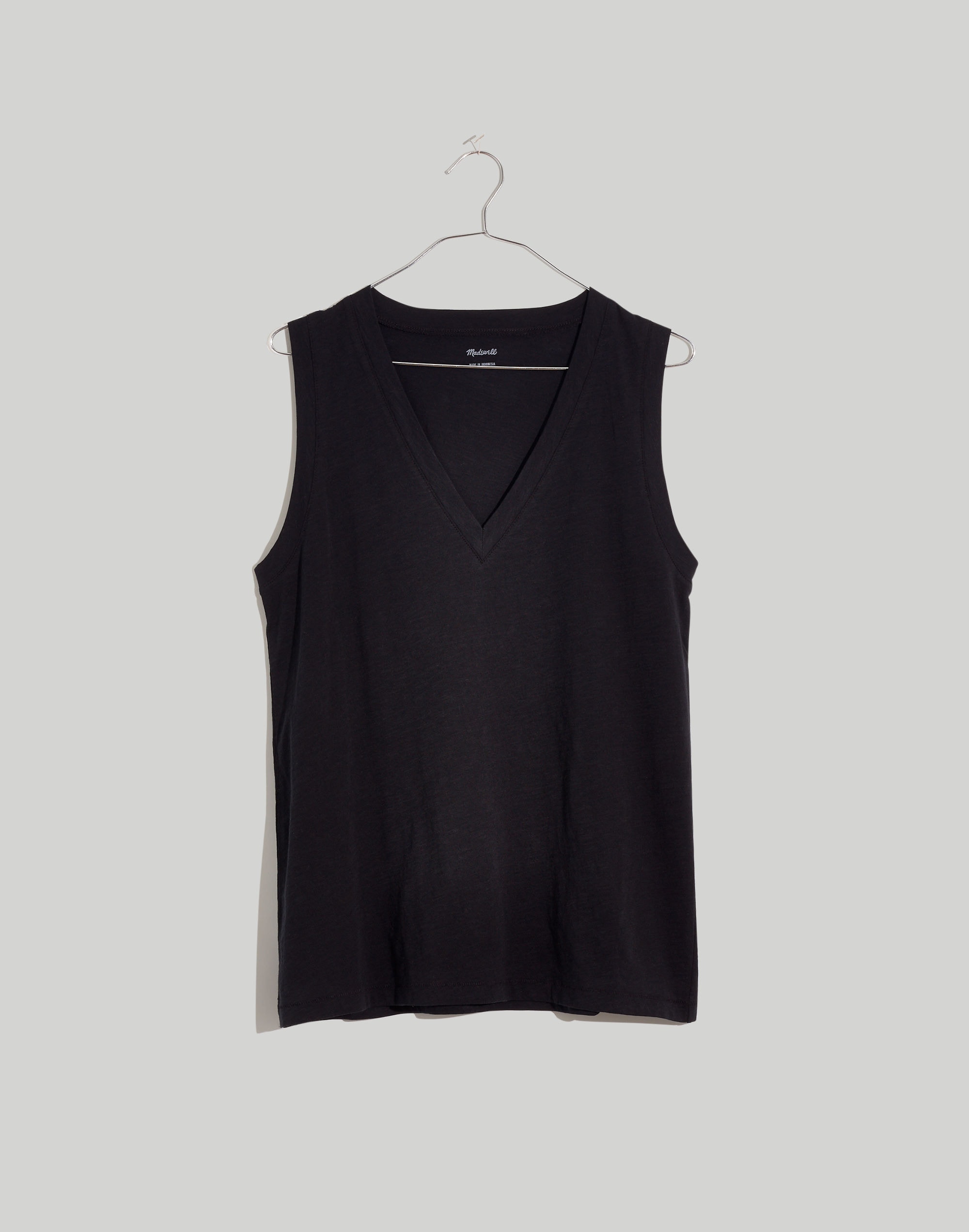 plus whisper cotton v-neck tank