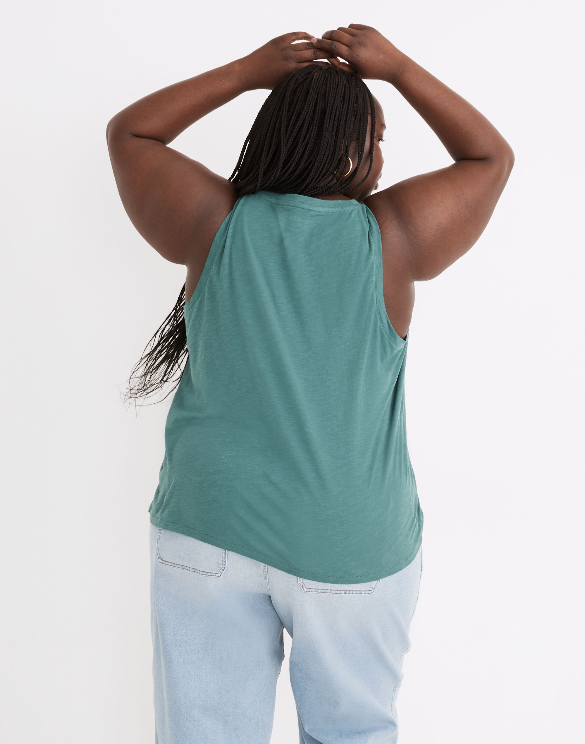 Plus Whisper Cotton V-Neck Tank