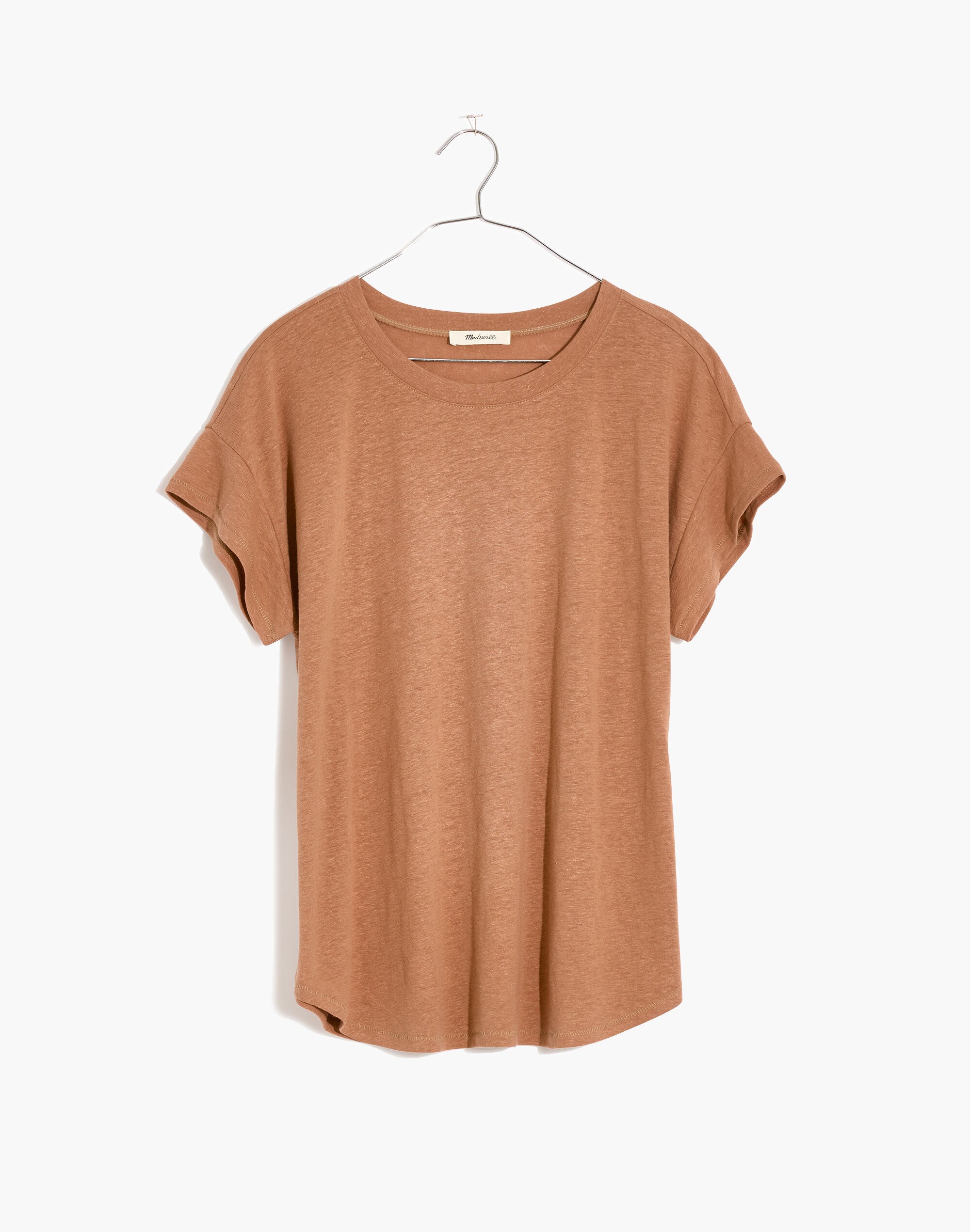 Plus Linen-Blend Asbury Tee