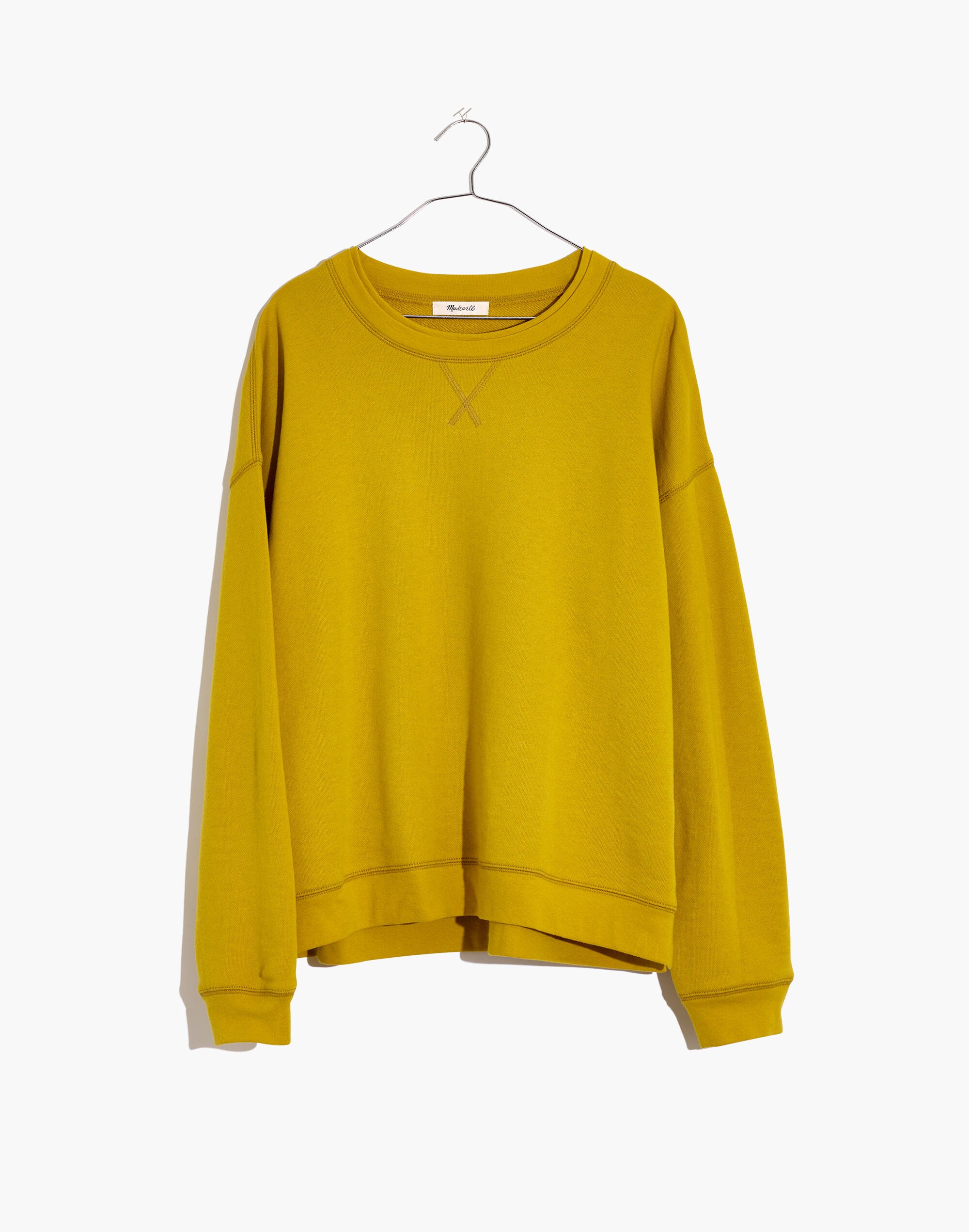 Plus Double-Crewneck Sweatshirt